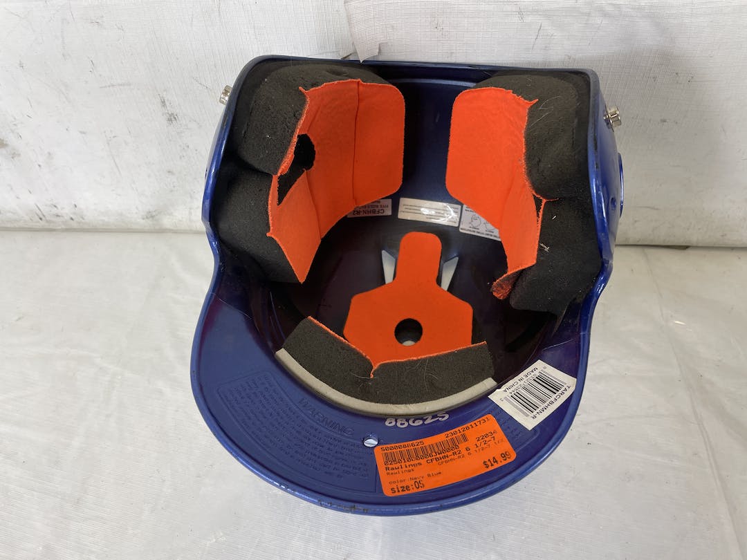 Used Rawlings Cfbhnr2 6 1 27 1 2 Baseball And Softball Batting Helmet