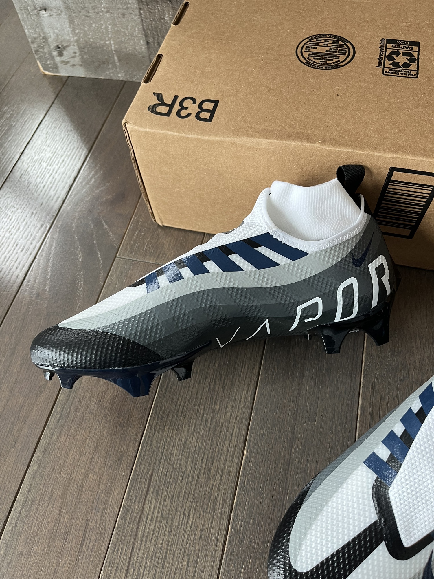 Nike Vapor Edge 360 Pro Navy Blue Football Cleats DV0778001 Men's Size