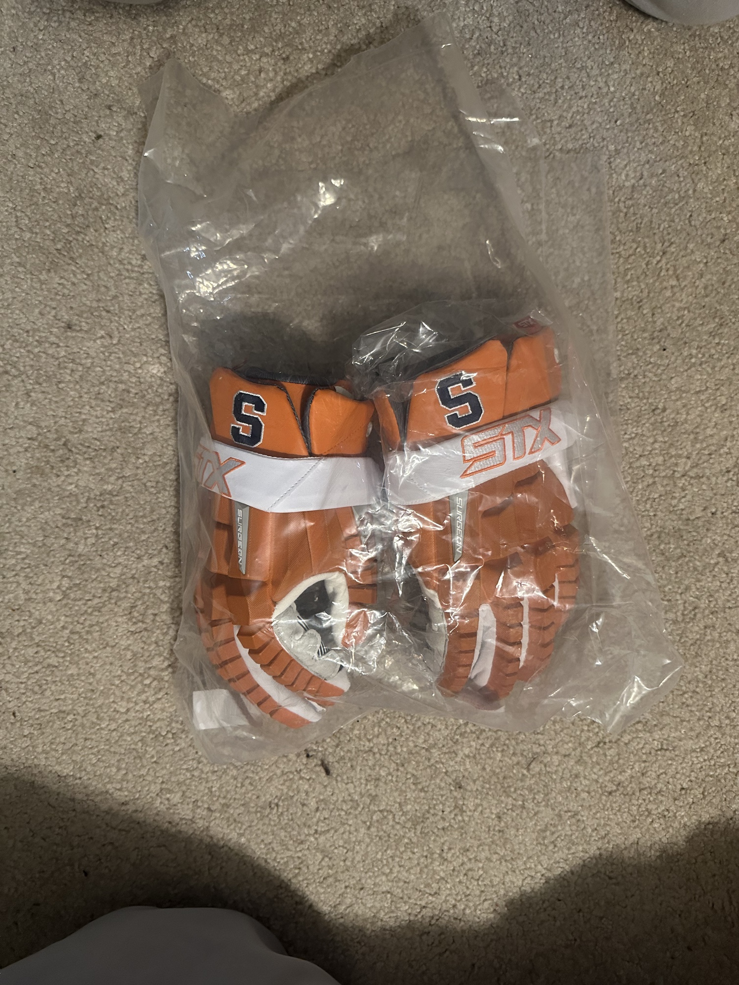 RARE Syracuse Lacrosse Team Issued New Player's STX large Surgeon RZR