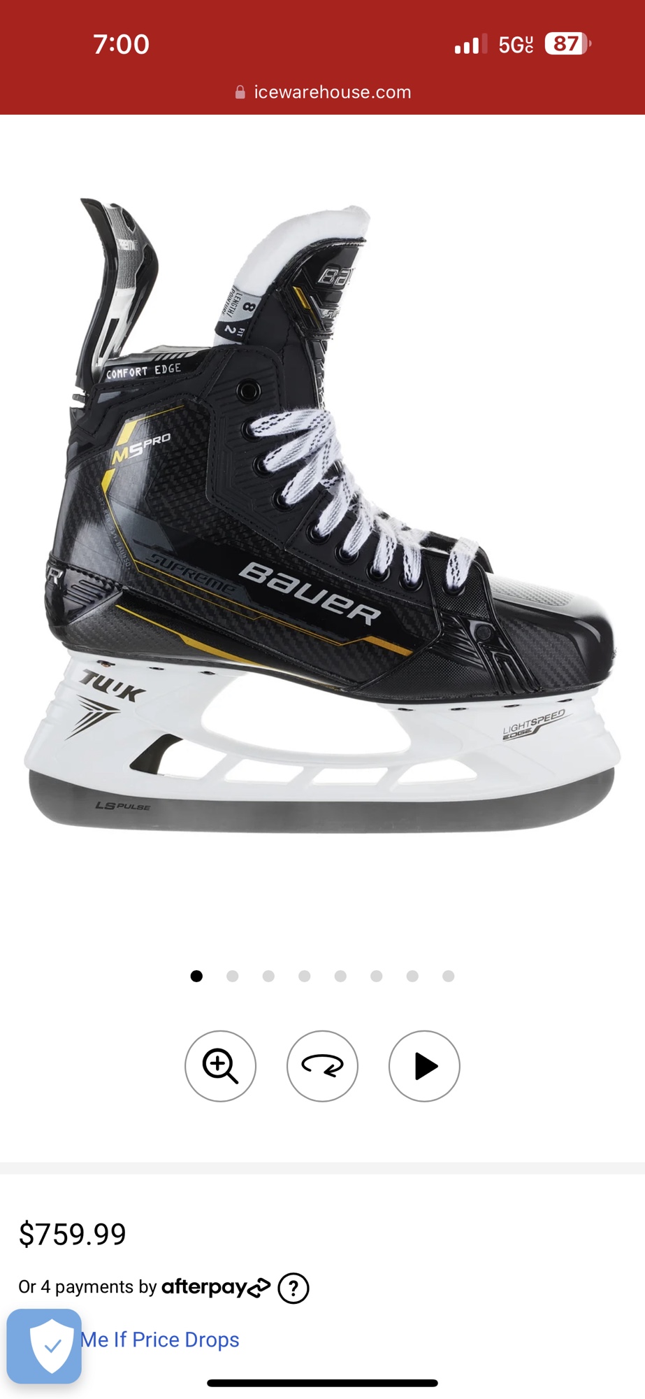 Bauer M5 Pro (Used) Skates for sale SidelineSwap