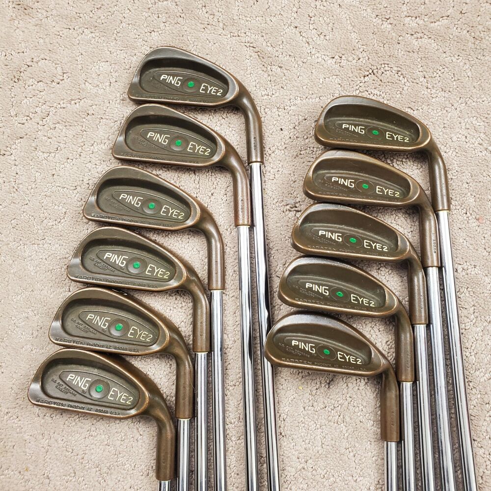 Ping Eye 2 Beryllium Copper Iron Set 1PW, SW GREEN Dot RightHanded