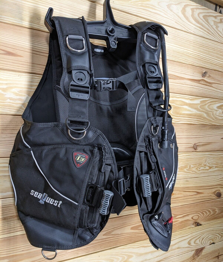 SeaQuest Pro QD i3 Scuba Dive Weight Integrated BC BCD Large, LG, L