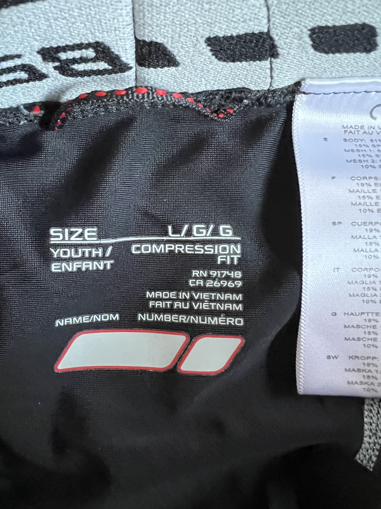 Bauer Compression Jock Pants Youth SidelineSwap