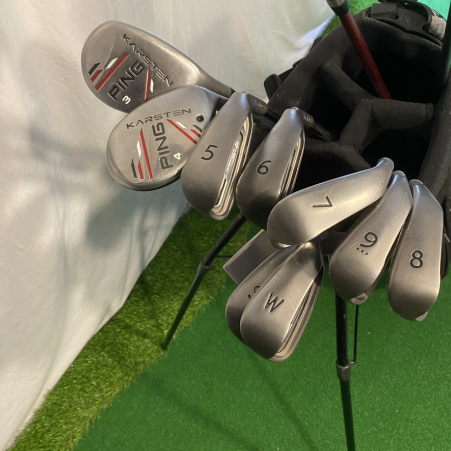 Ping K15 Golf Club Complete Set With Ping Hoofer Stand Bag SidelineSwap