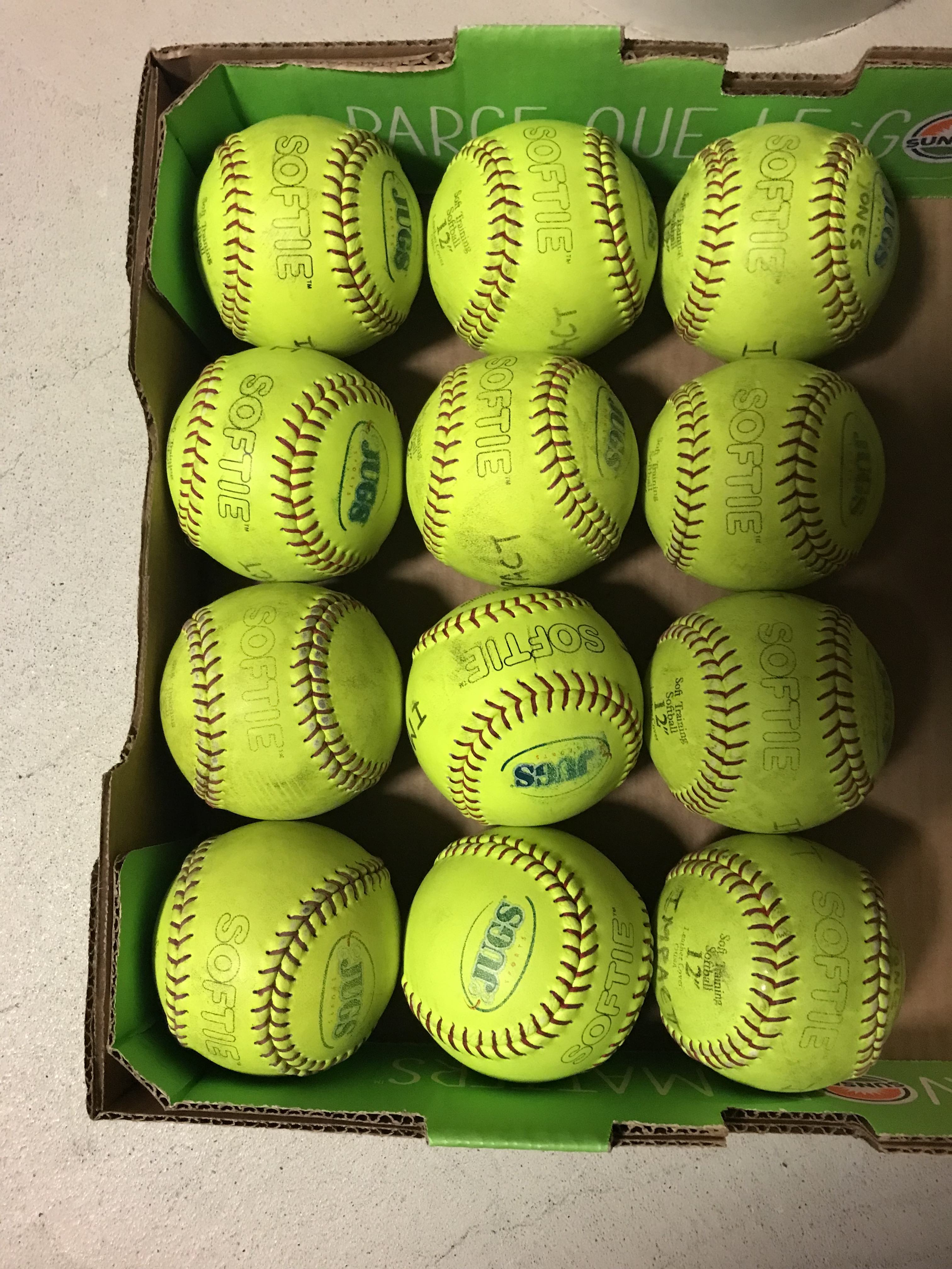 1 Dozen "like NEW" "Softie" Softballs SidelineSwap