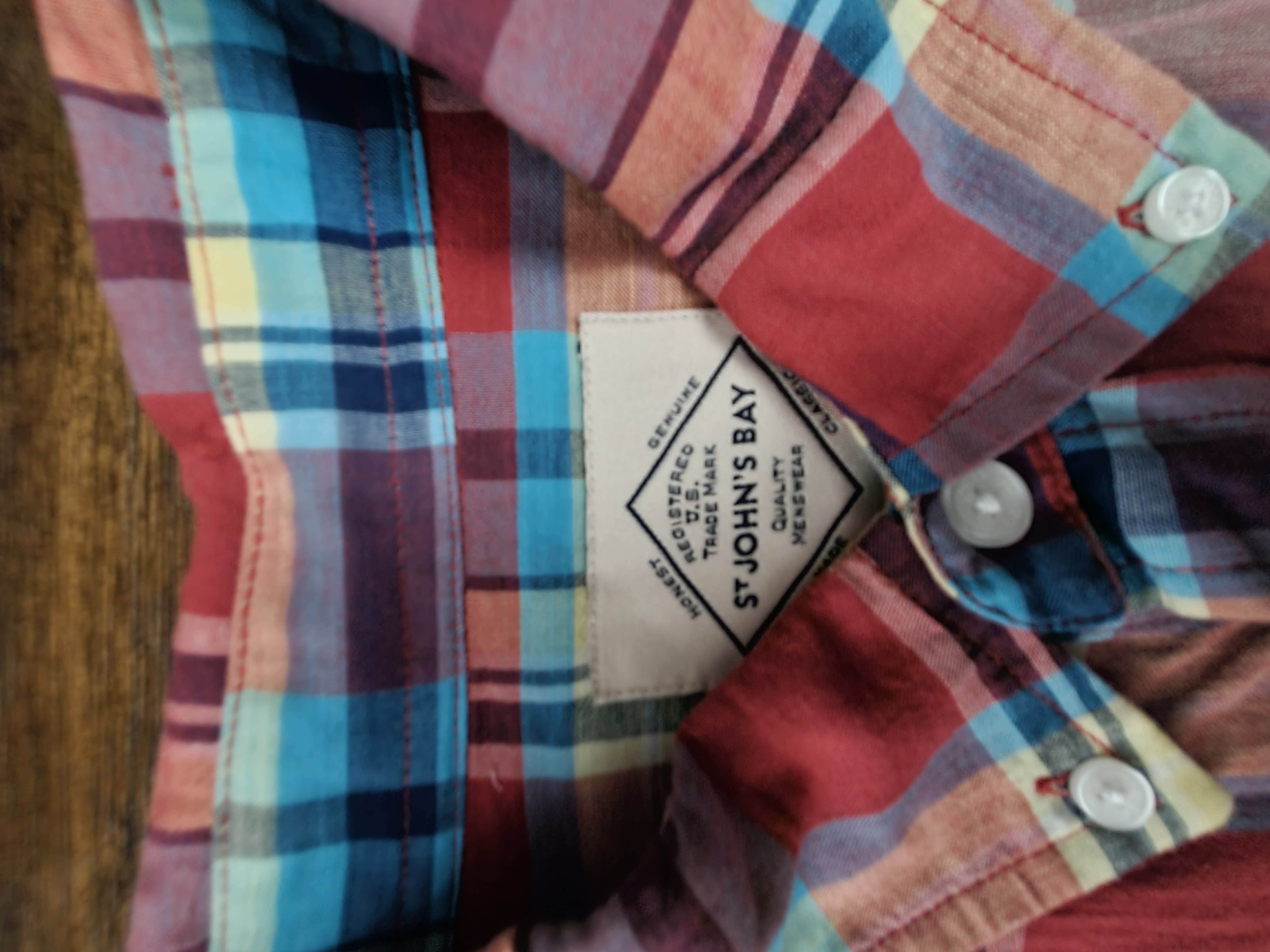 トップス ST.JOHN'S BAY shirt USED St. John's Bay Mens Long Sleeve Pocket T-Shirt Sz.XL
