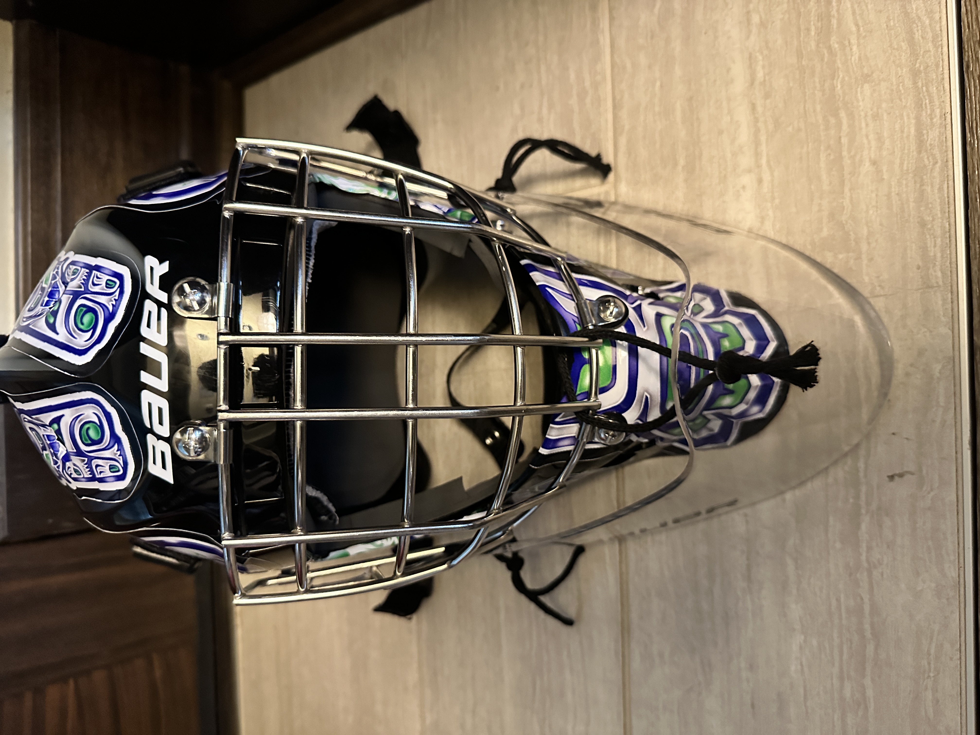 Junior Bauer Profile 940X Goalie Mask with Bauer GTP Jr Dangler