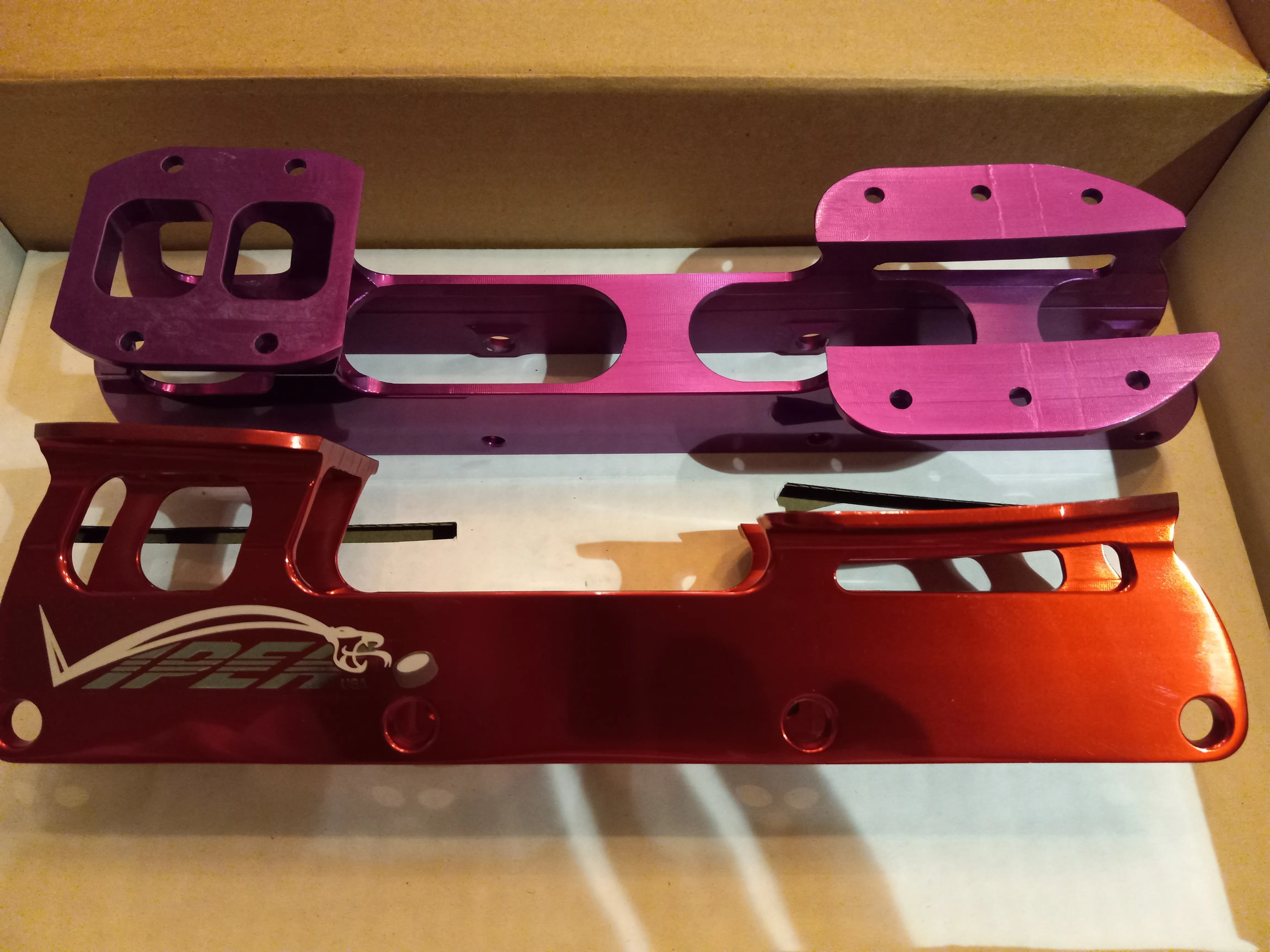 2 UNIQUE VIPER Inline Roller Hockey Chassis Frames! VERY UNUSUAL! ONE