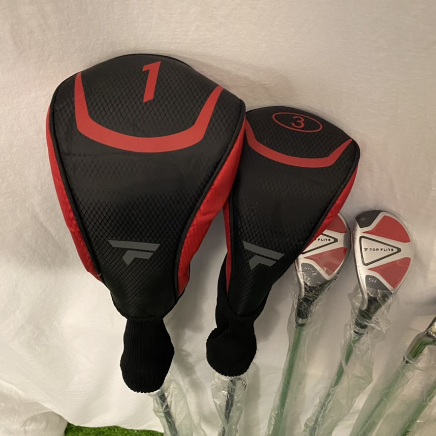NEW Top Flite Left Handed Golf Club Complete Set From Driver to Putter