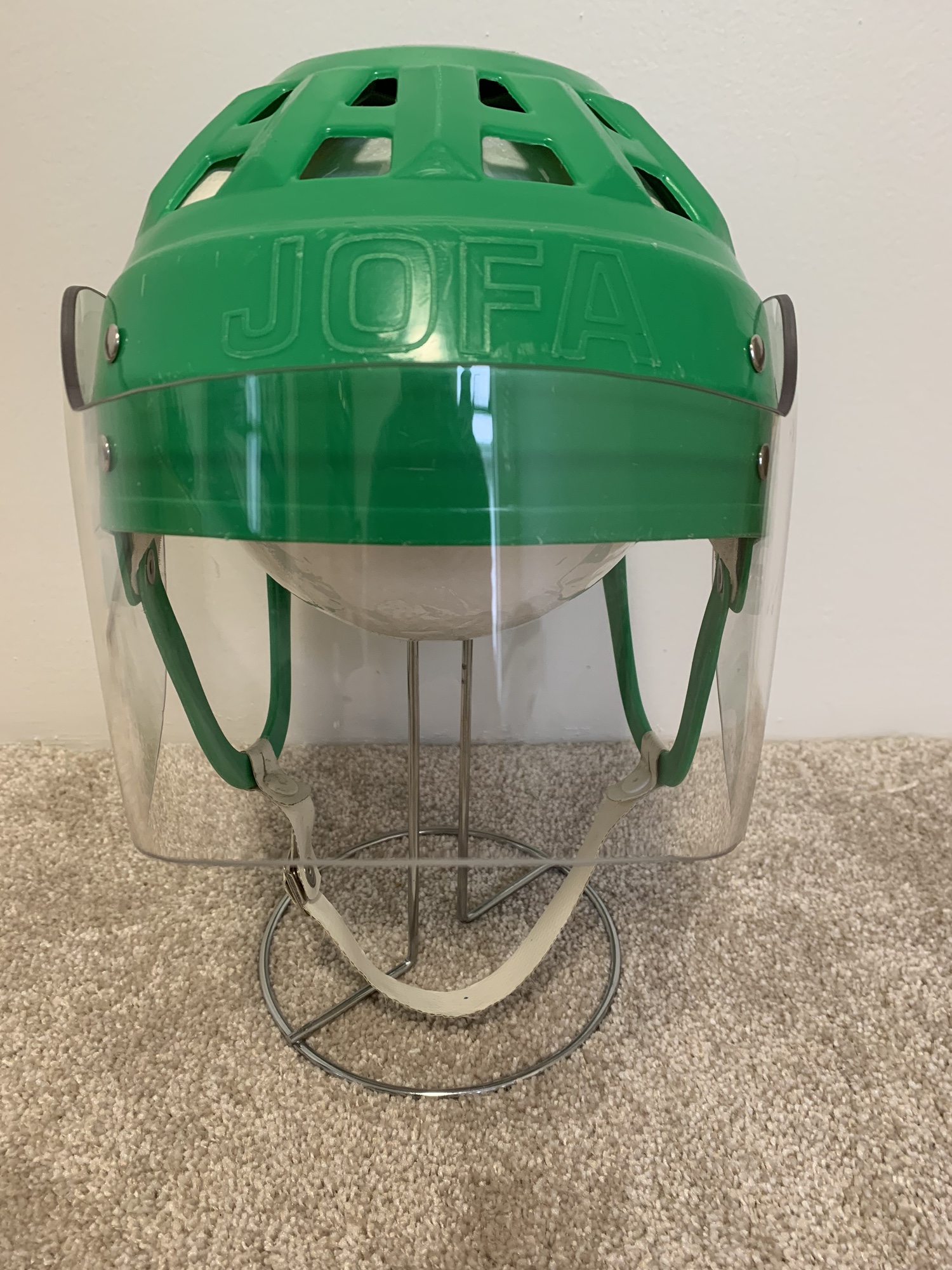 Jofa 235 51 23551 Gretzky Helmet Green With NOS Jofa Visor Visir Ett