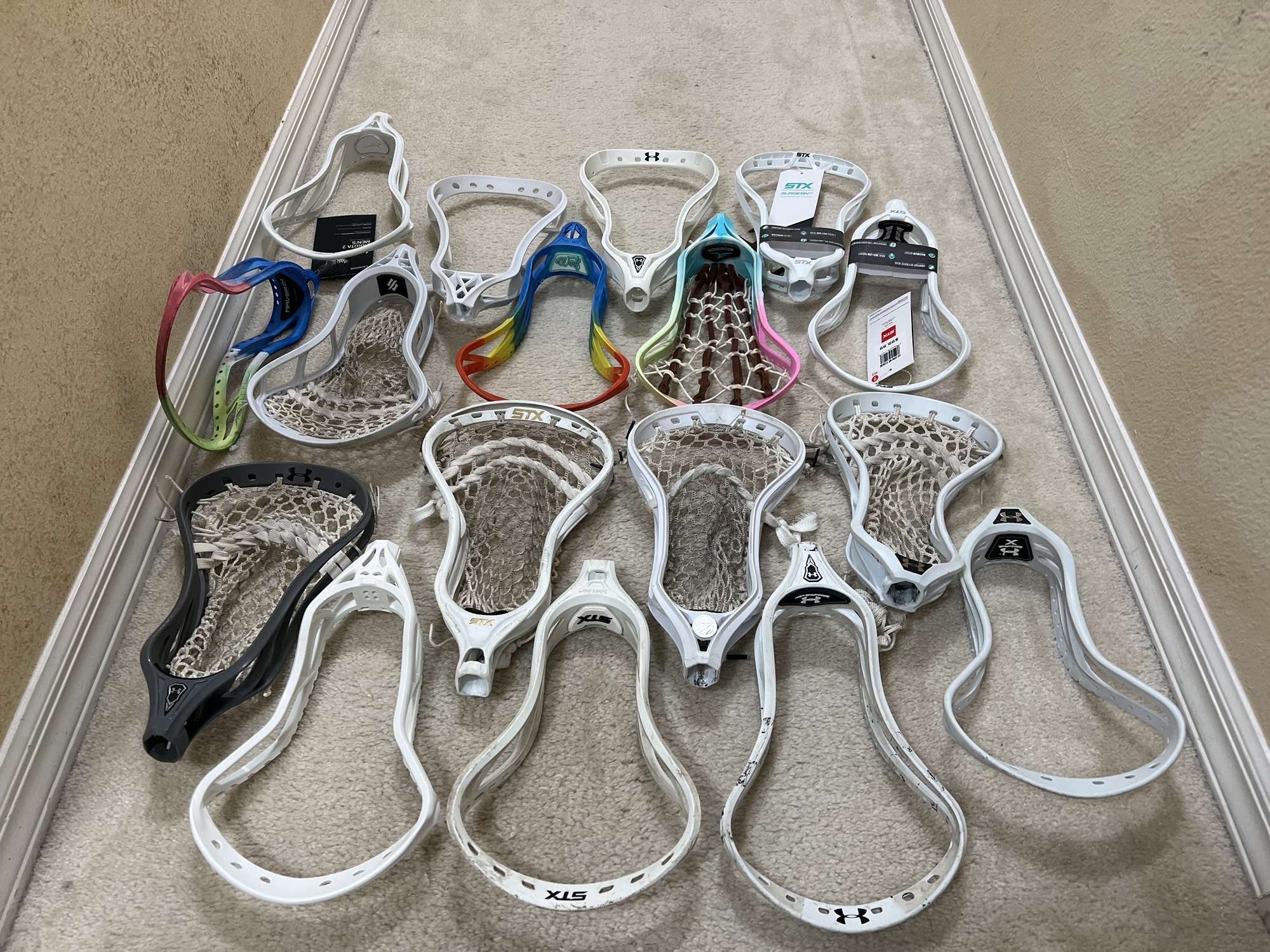 Assortment of NEW/USED lacrosse heads SidelineSwap