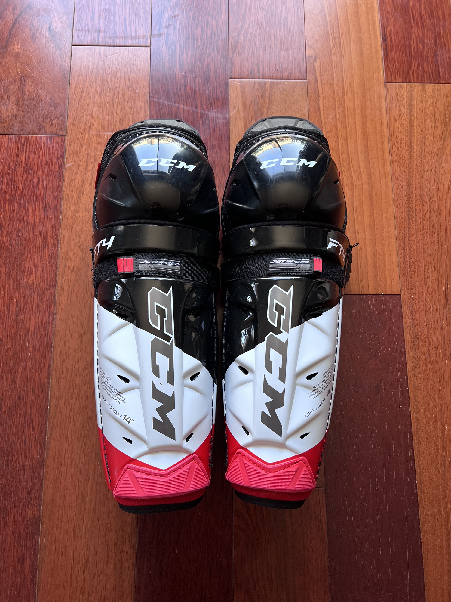 CCM JetSpeed FT4 Shin Pads 14” SidelineSwap