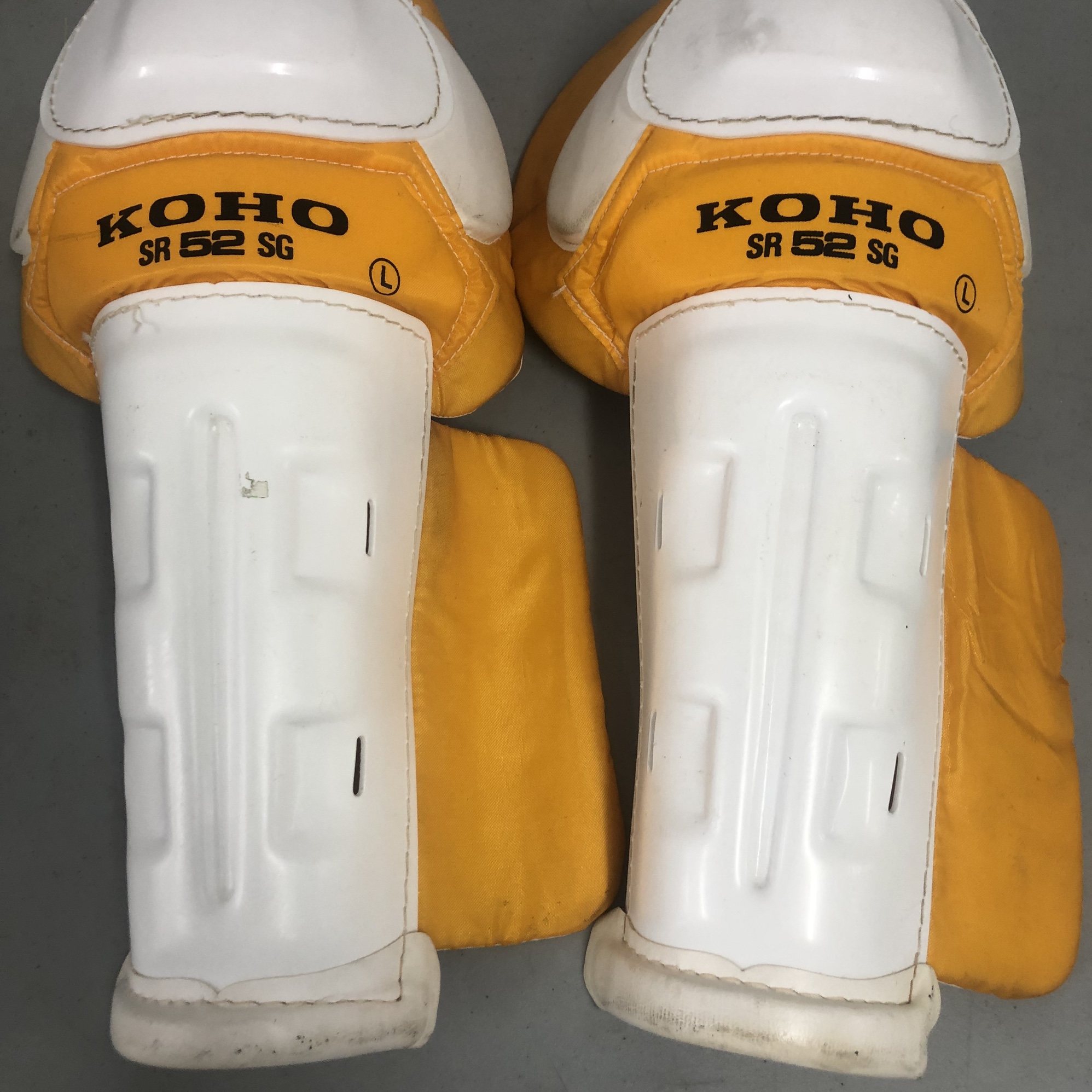 VINTAGE KOHO SR52SG 15” hockey shin pads SidelineSwap