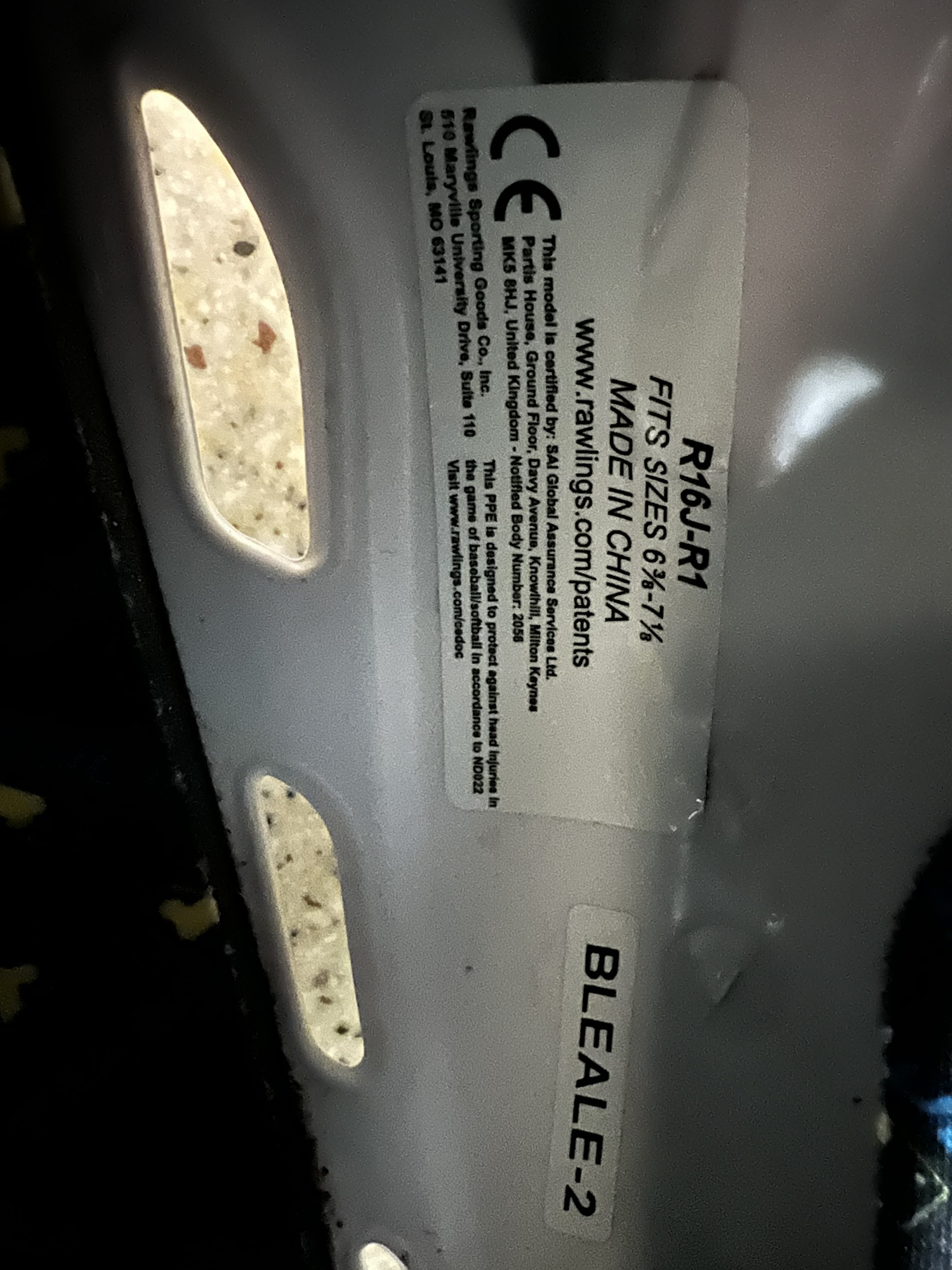 Rawlings Junior Baseball Batting Helmet w/ Reversible Jaw Guard