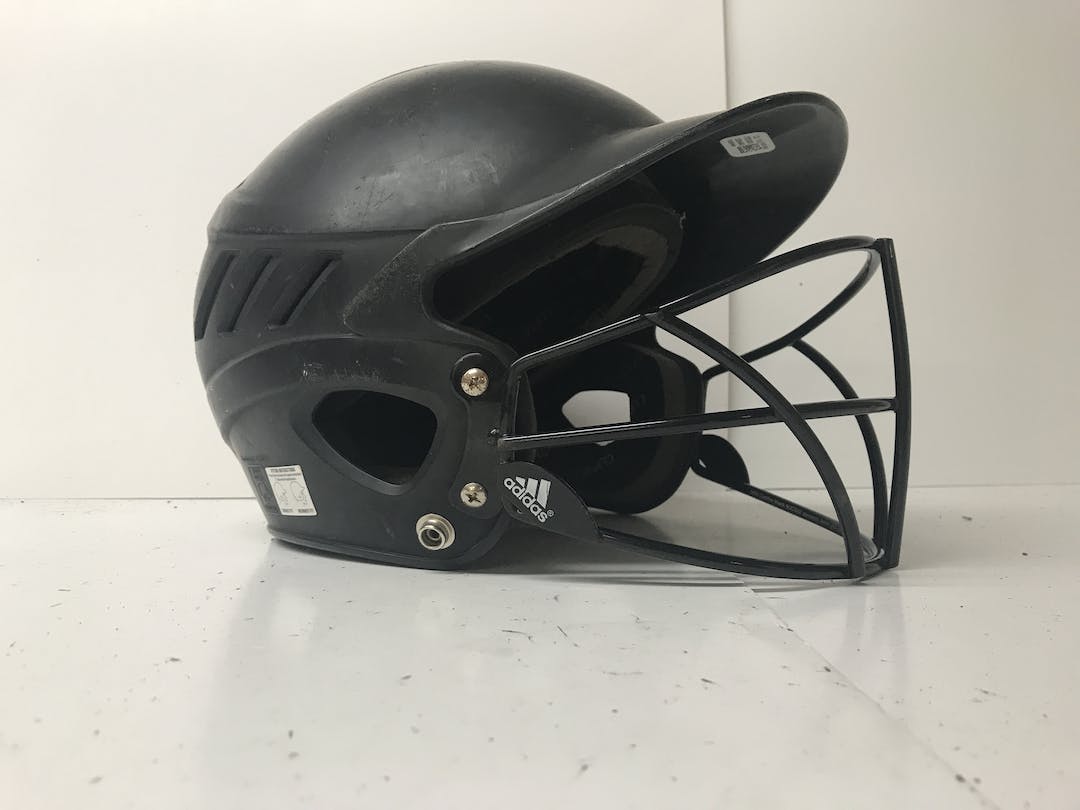 Used Adidas Adjustable Helmet W Cage S M Standard Baseball And Softball