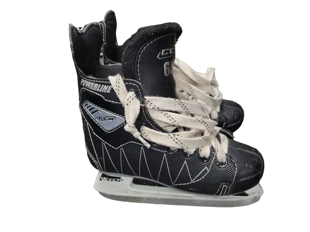 Used Ccm Powerline Youth 13.0 Ice Hockey Skates SidelineSwap