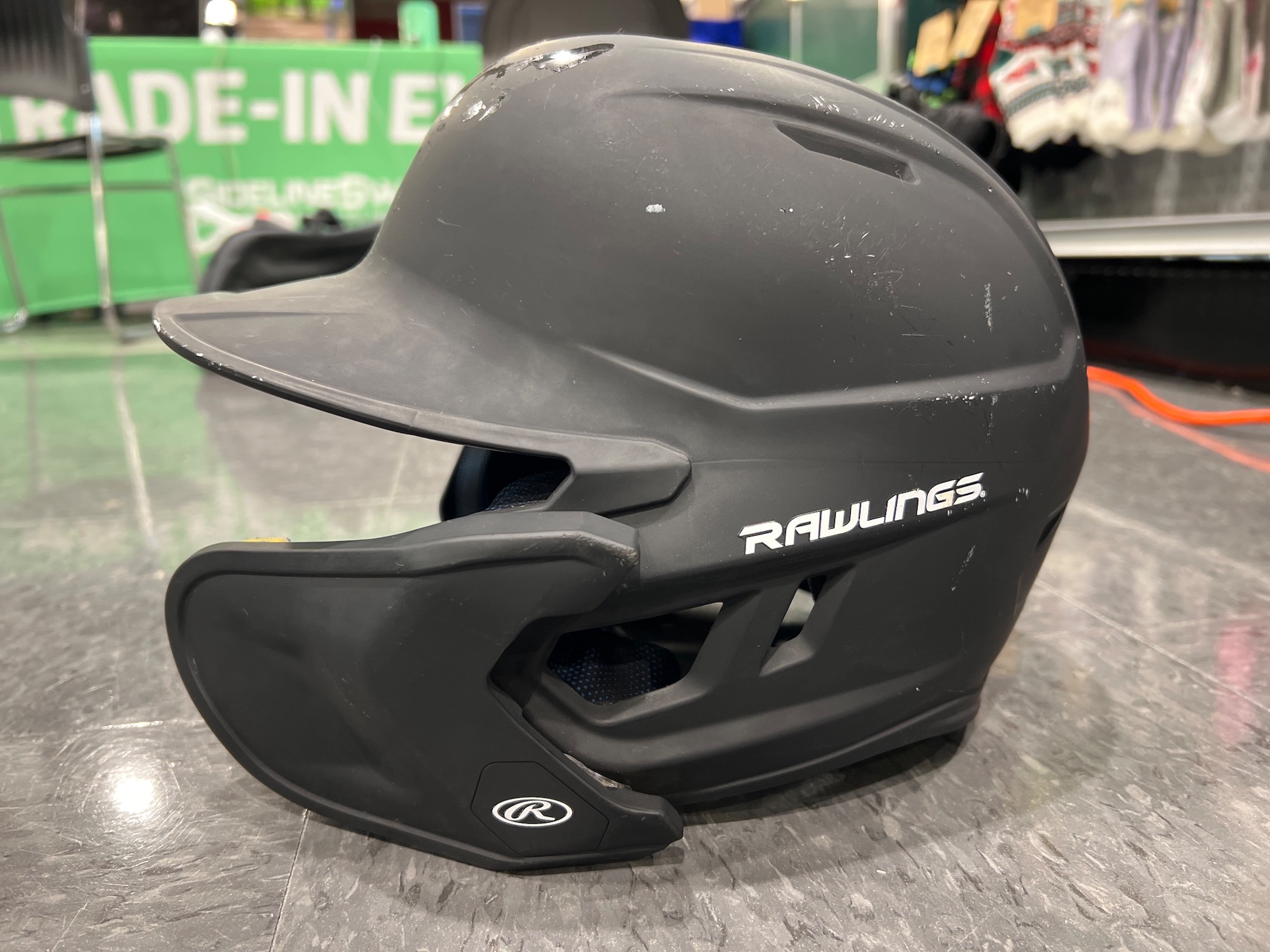 6 3/8 7 1/8 Rawlings Mach Batting Helmet with Jaw Guard SidelineSwap