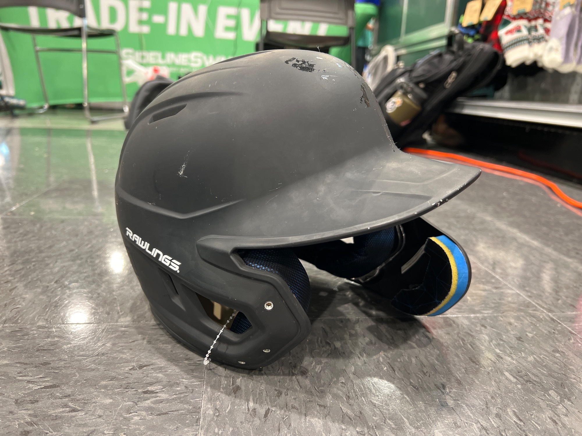 6 3/8 7 1/8 Rawlings Mach Batting Helmet with Jaw Guard SidelineSwap