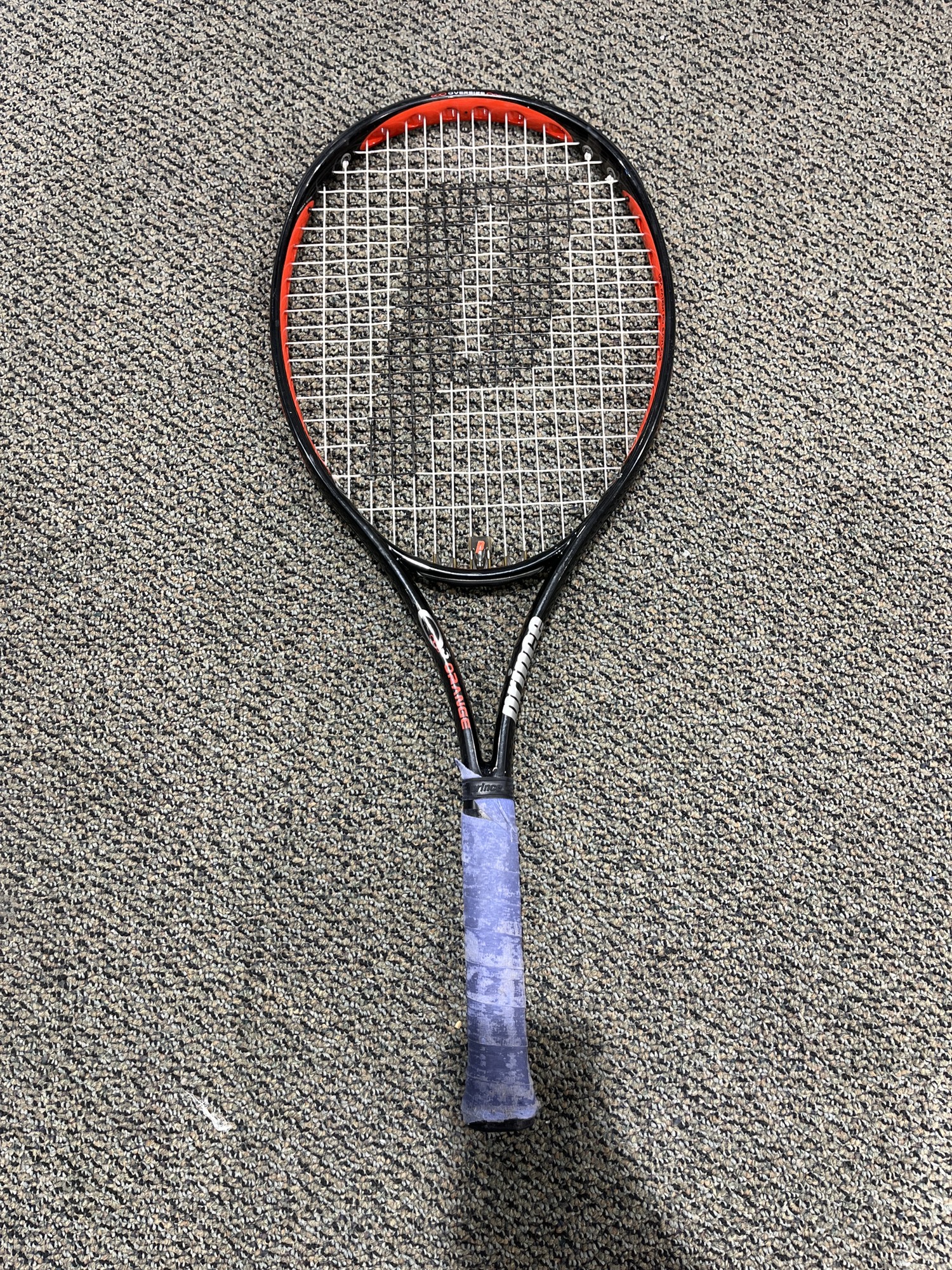 Used Men's Prince Orange O3 Tennis Racquet SidelineSwap
