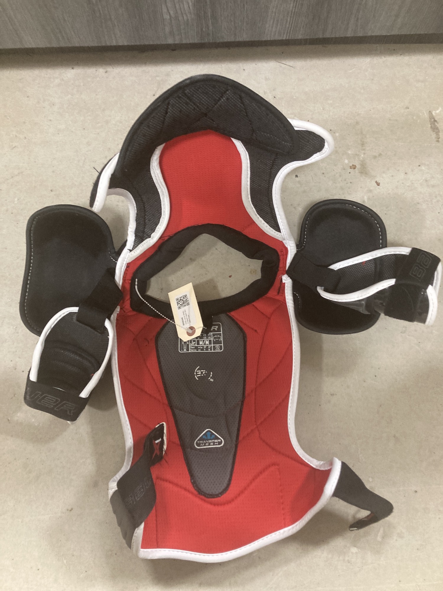 Used Junior Medium Bauer Vapor 1X Shoulder Pads SidelineSwap