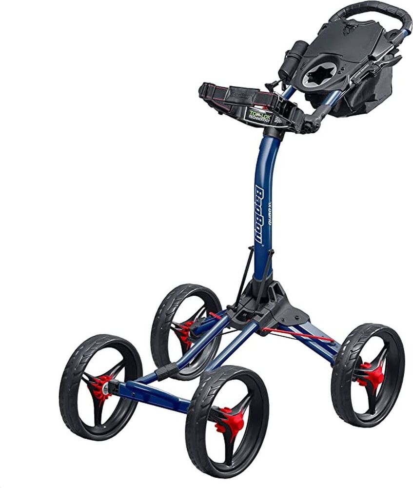 Bag Boy Quad XL Push Cart (Navy/Red) Compact NEW SidelineSwap