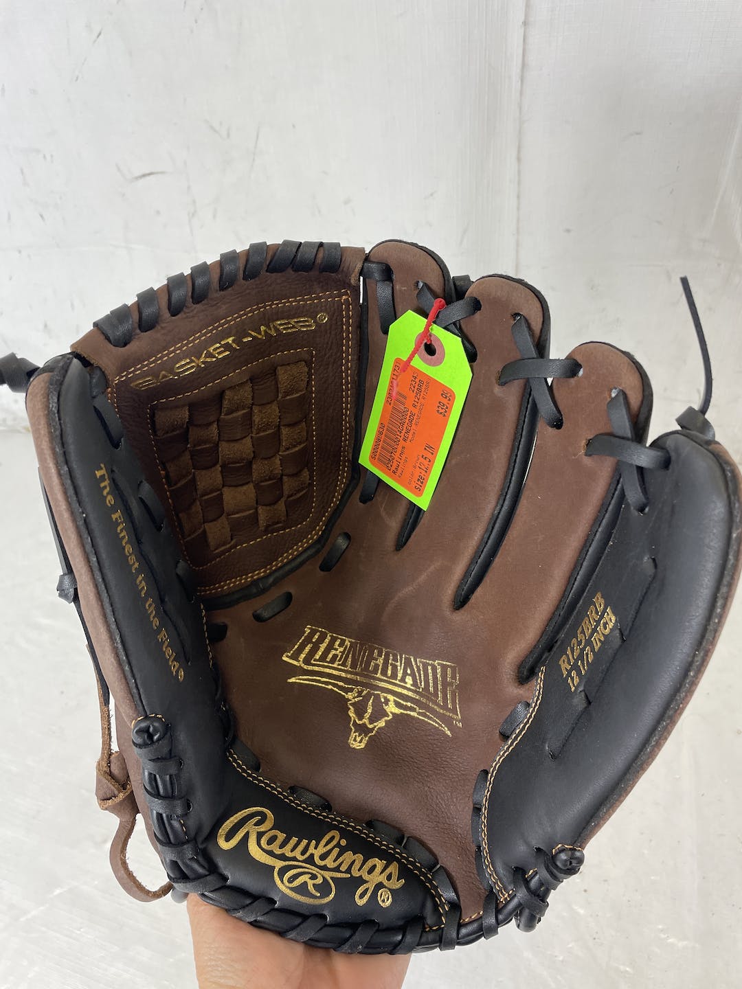 Used Rawlings Renegade R125brb 12 1 2" Baseball & Softball Fielders