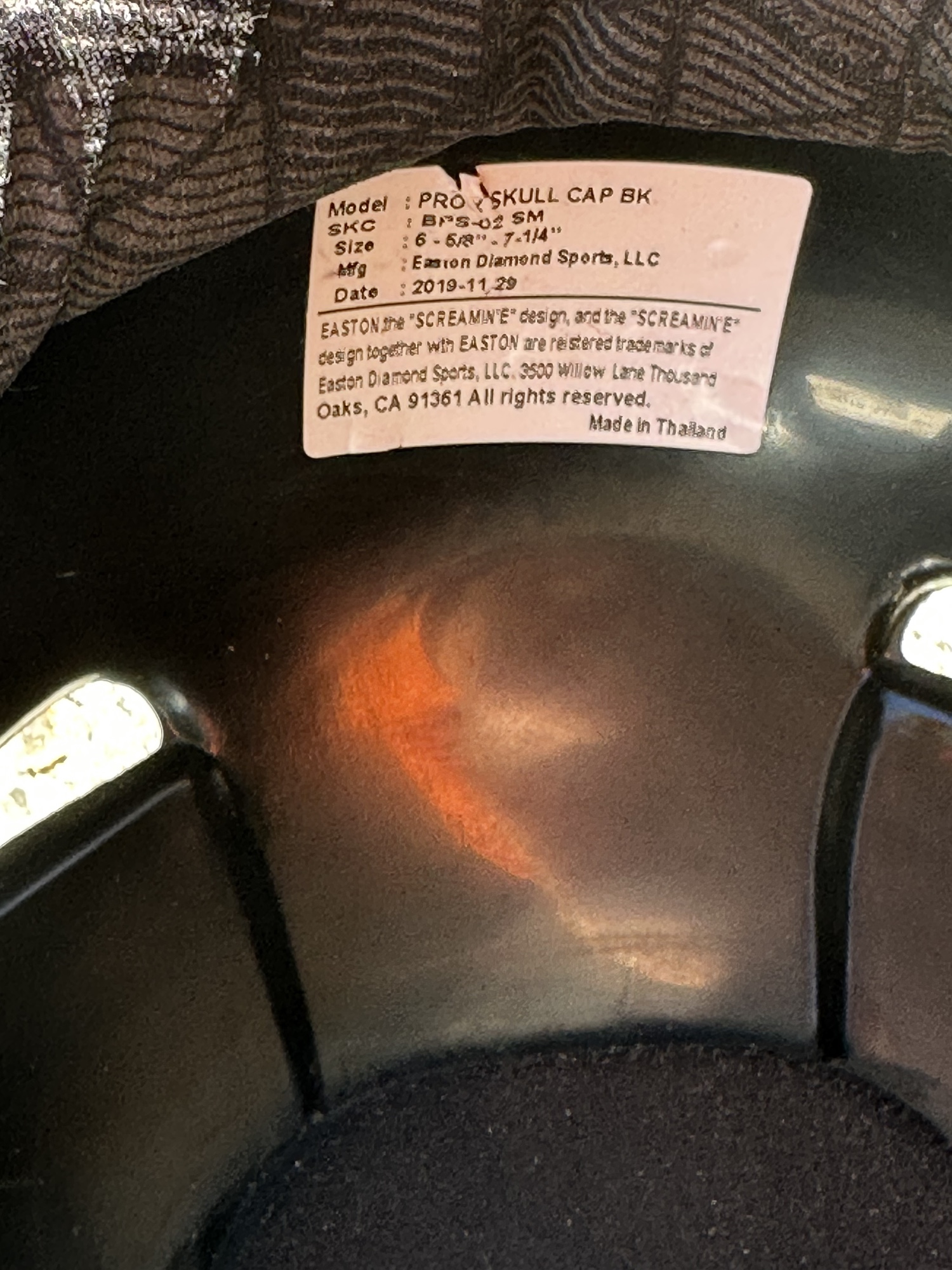 Easton catchers mask and helmet SidelineSwap