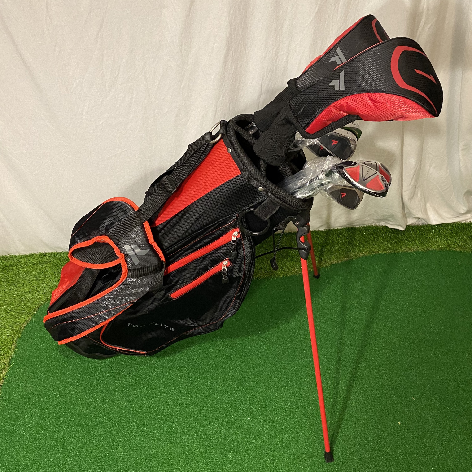 New Left Handed Top Flight Golf Club Complete Set With Stand Bag SidelineSwap