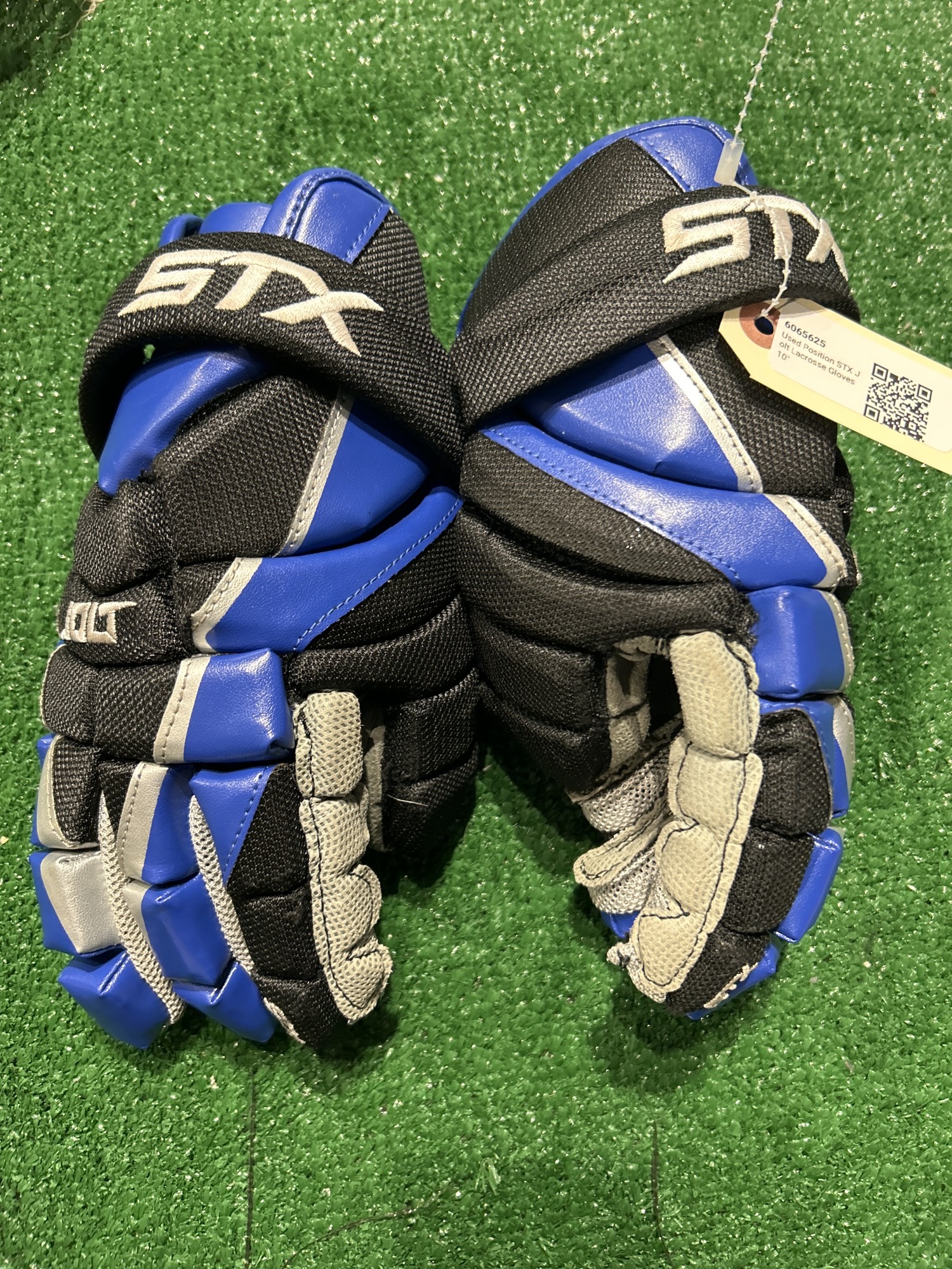 Used Position STX Jolt Lacrosse Gloves 10" SidelineSwap