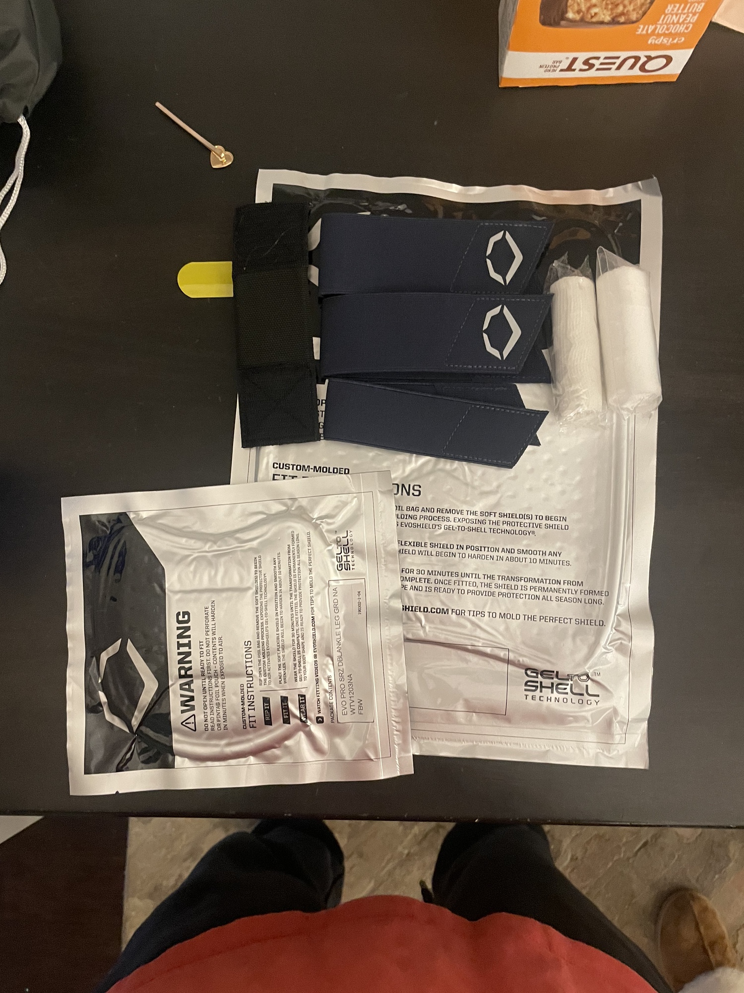 Blue New Senior EvoShield Shin Guards SidelineSwap