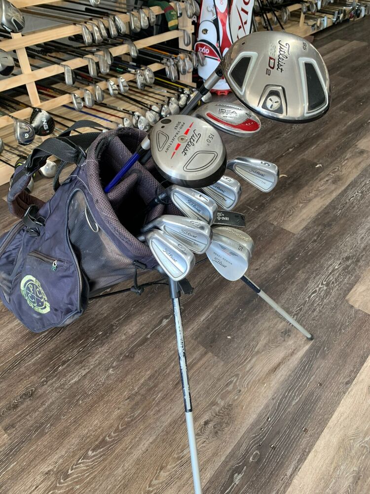 Complete Set of Lefty Titleist Golf Clubs + Bag SidelineSwap