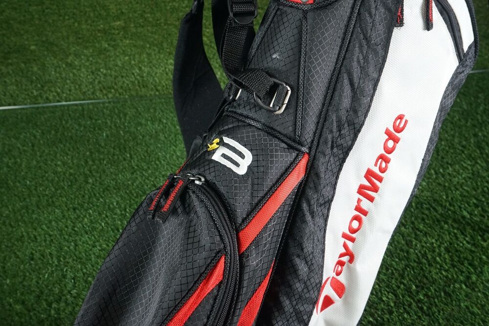 TAYLORMADE BURNER YOUTH 4WAY DIVIDER JUNIOR GOLF STAND BAG RED/BLACK