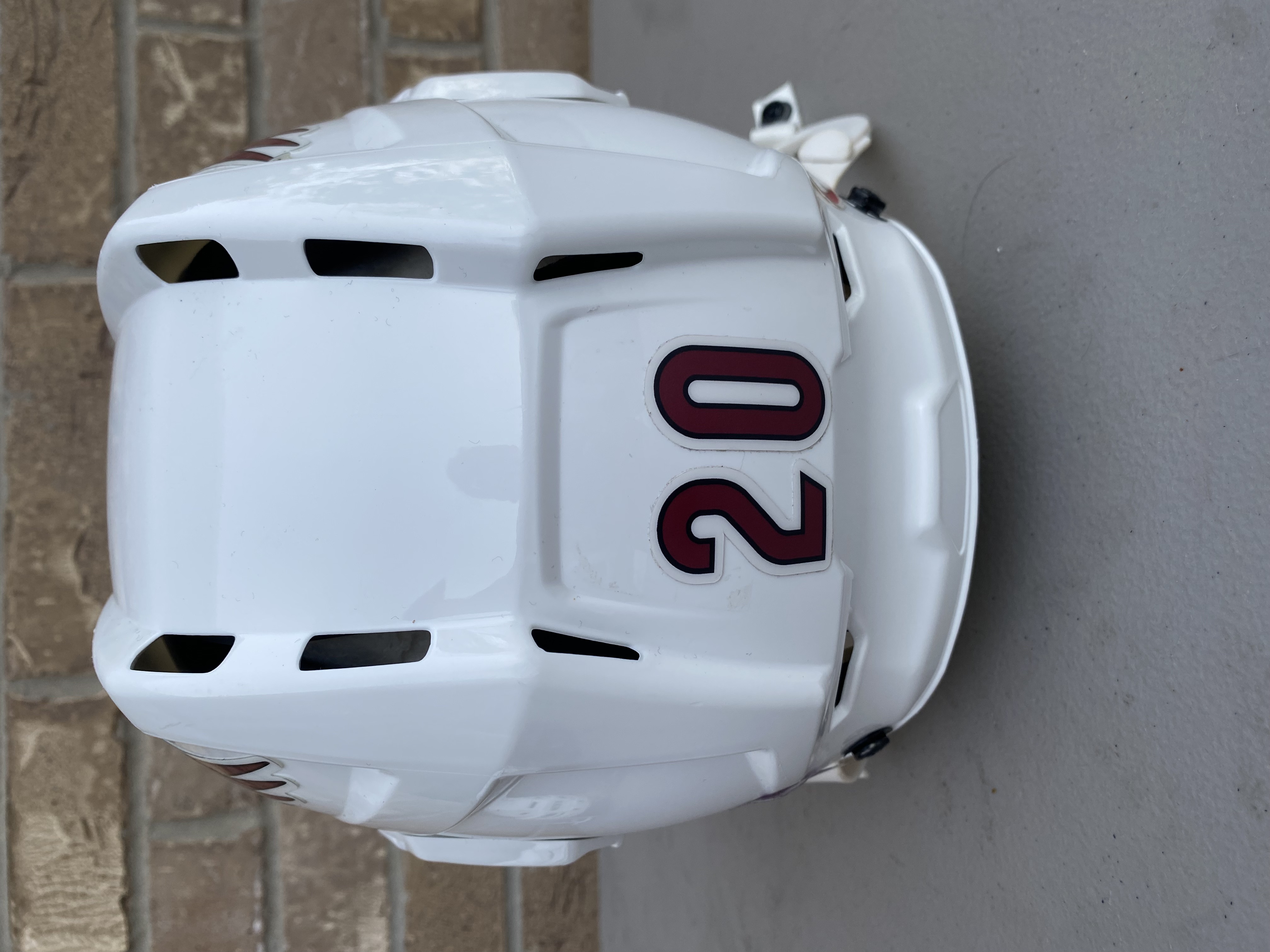 CCM Vector V08 Pro Stock Hockey Helmet CCM Visor Combo SMALL White 3416