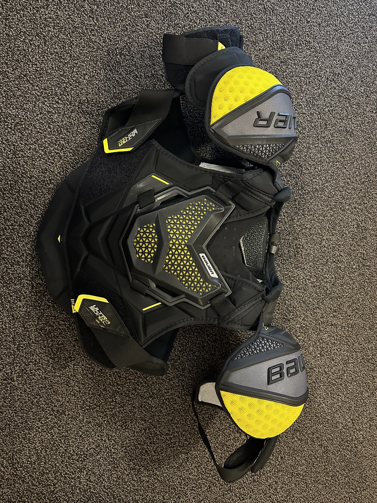 Senior Large Bauer Pro Stock Supreme Ultrasonic Shoulder Pads