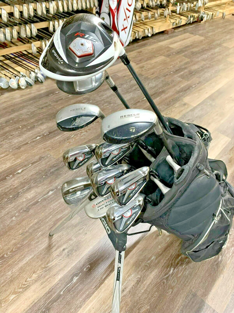 Complete Set of TaylorMade Golf Clubs + Stand Bag SidelineSwap