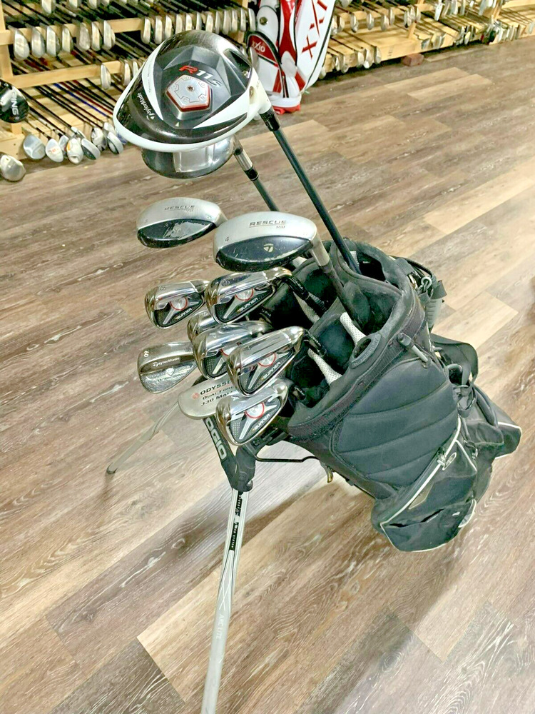Complete Set of TaylorMade Golf Clubs + Stand Bag SidelineSwap