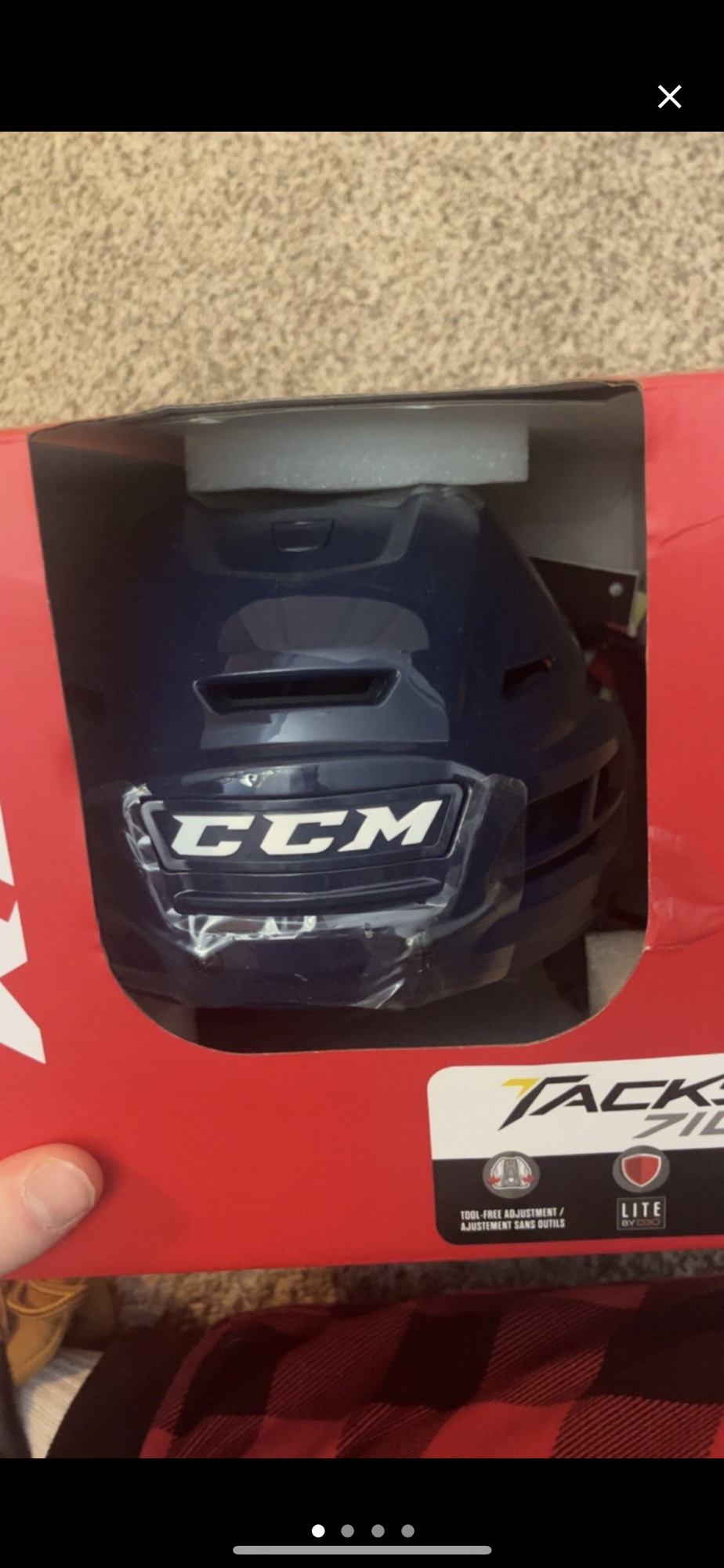New Large CCM Tacks 710 Helmet SidelineSwap