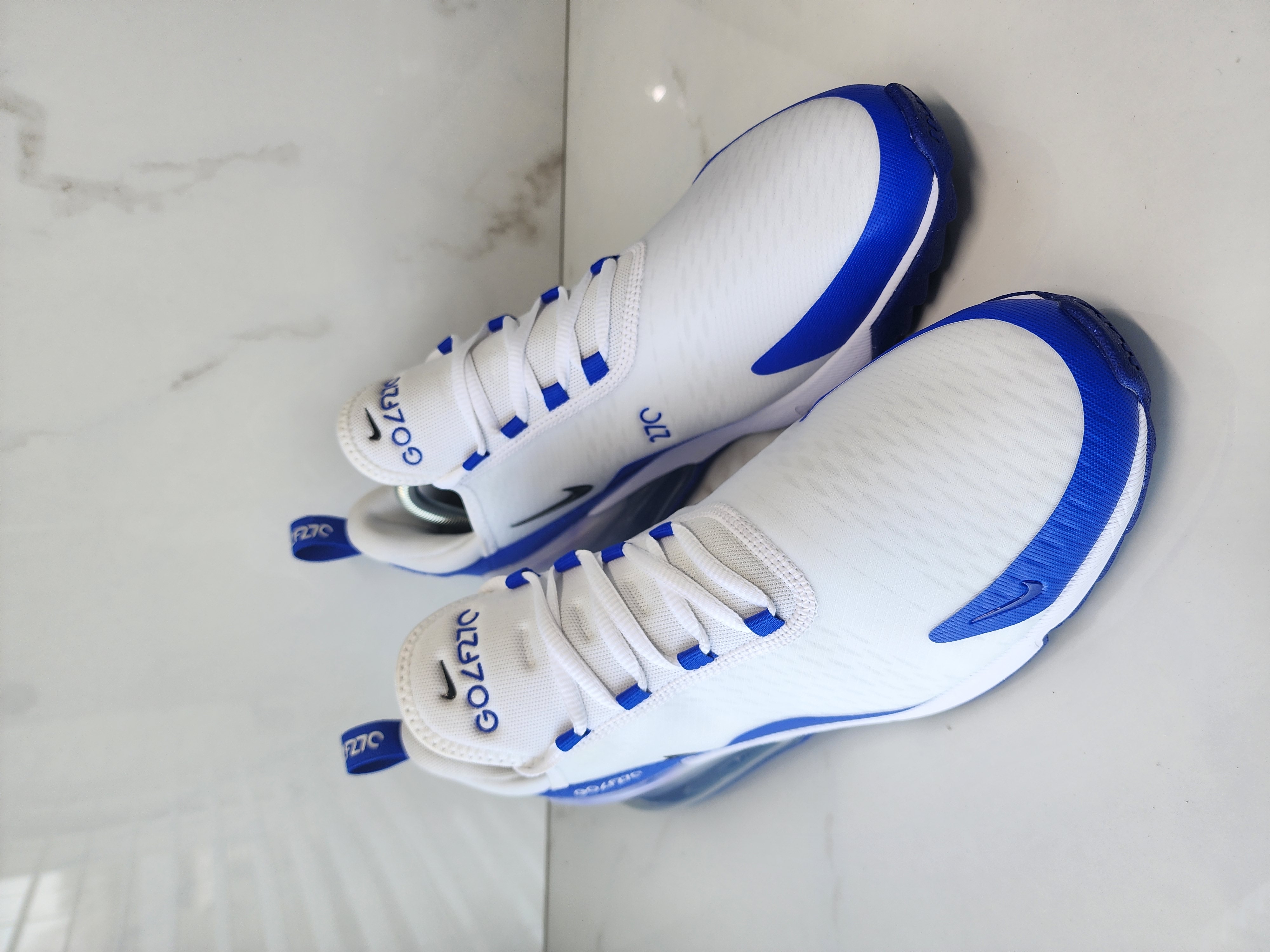 Nike Air Max 270 Men's Golf Shoes White / Racer Blue