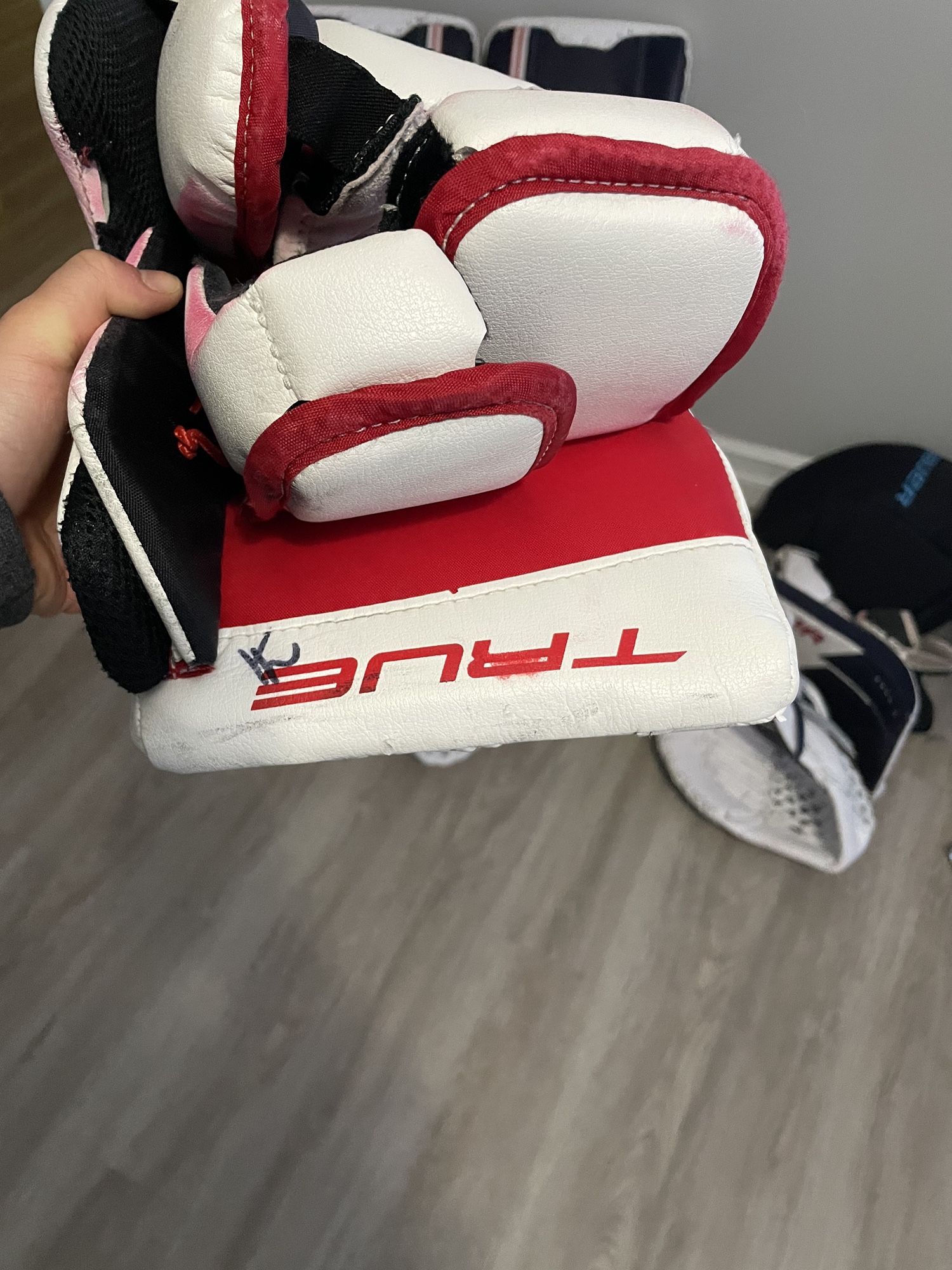 True Pro Stock L12.2 Goalie Glove And Blocker SidelineSwap