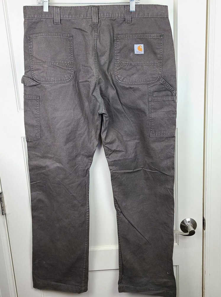 CARHARTT B324 DFE Mens Utility Carpenter Relaxed Fit Pants Olive Green