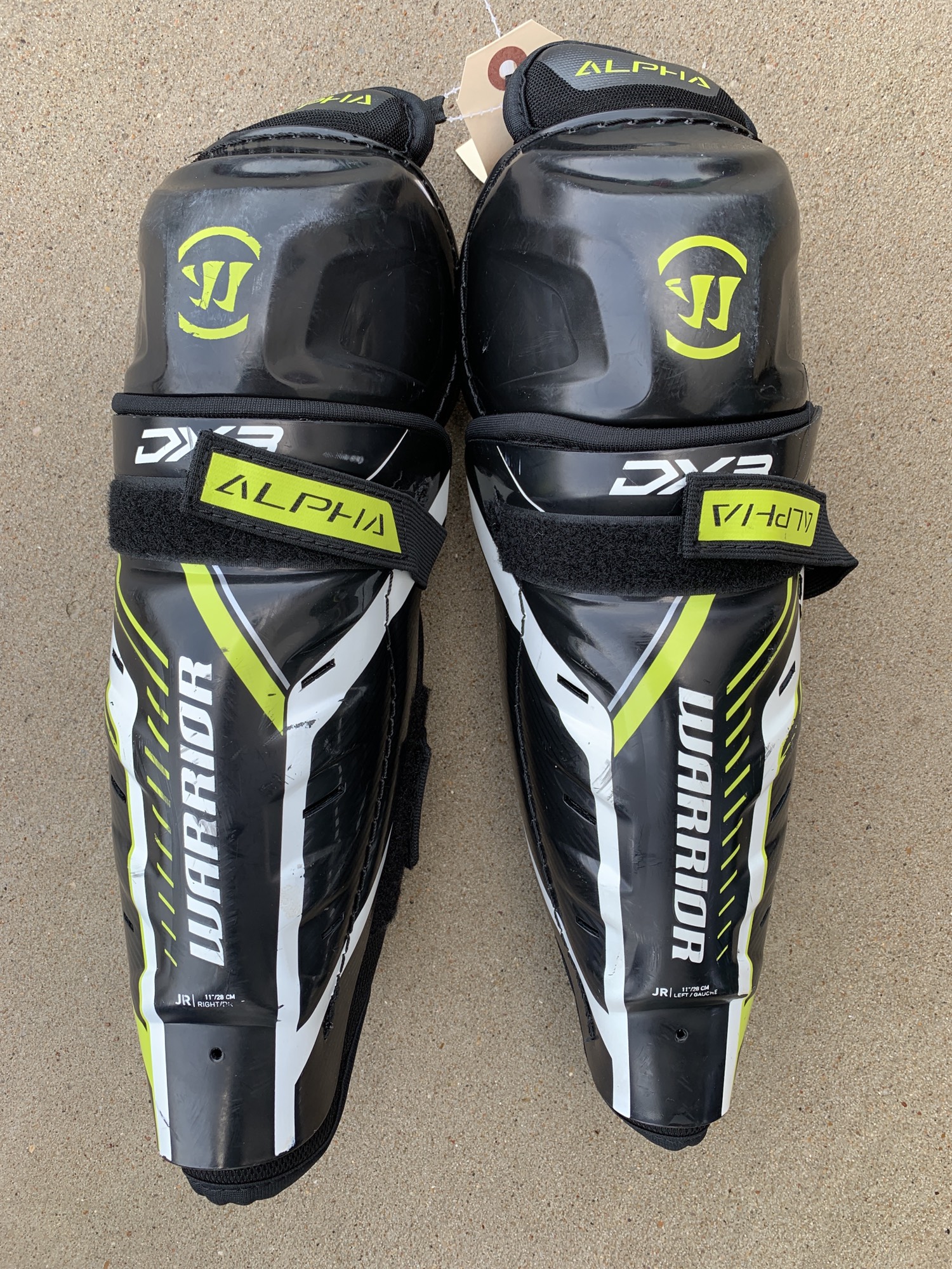 Used Warrior Alpha DX3 Shin Pads SidelineSwap