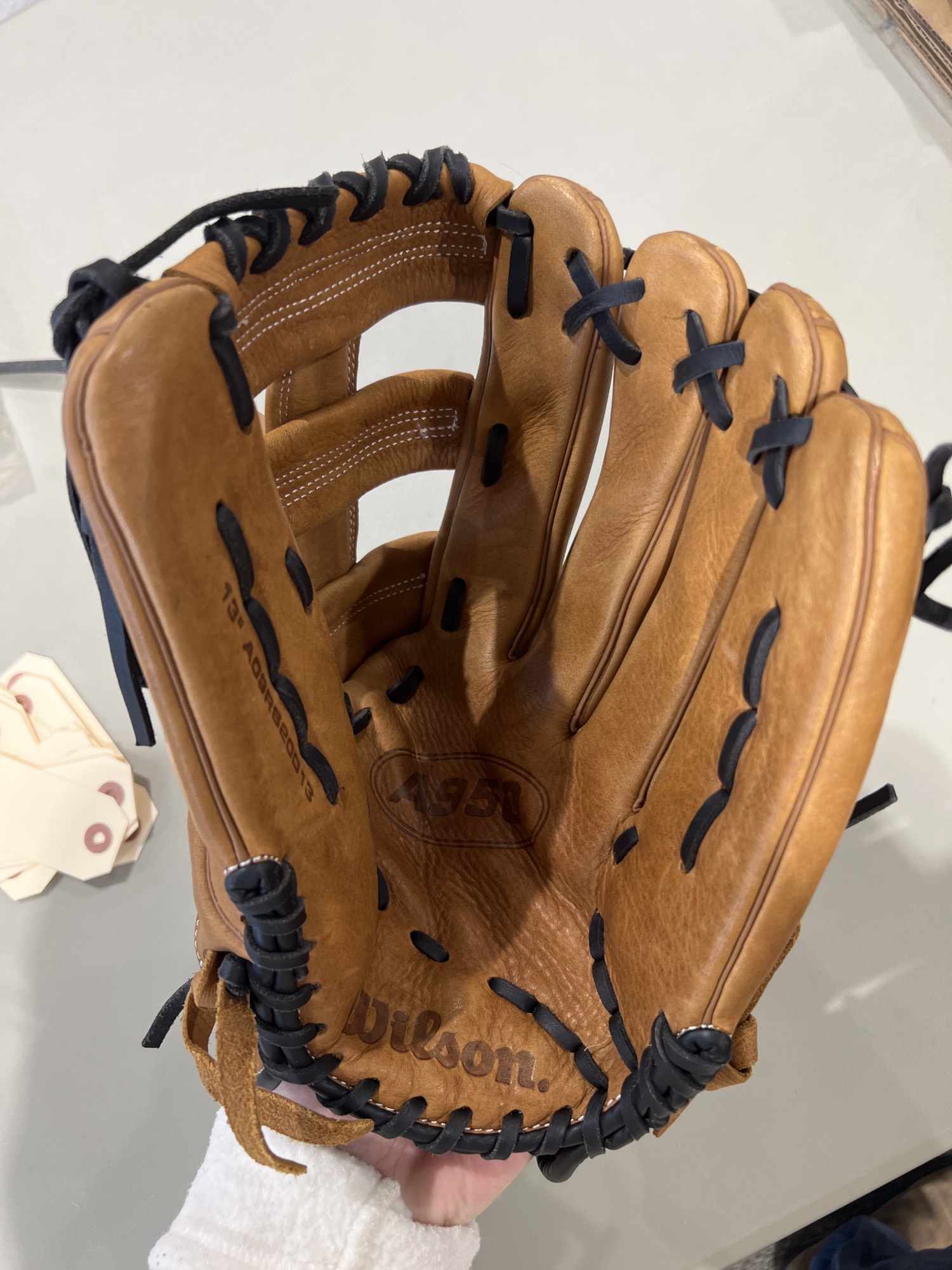 Used Wilson A950 Right Hand Throw Baseball Glove 13" SidelineSwap