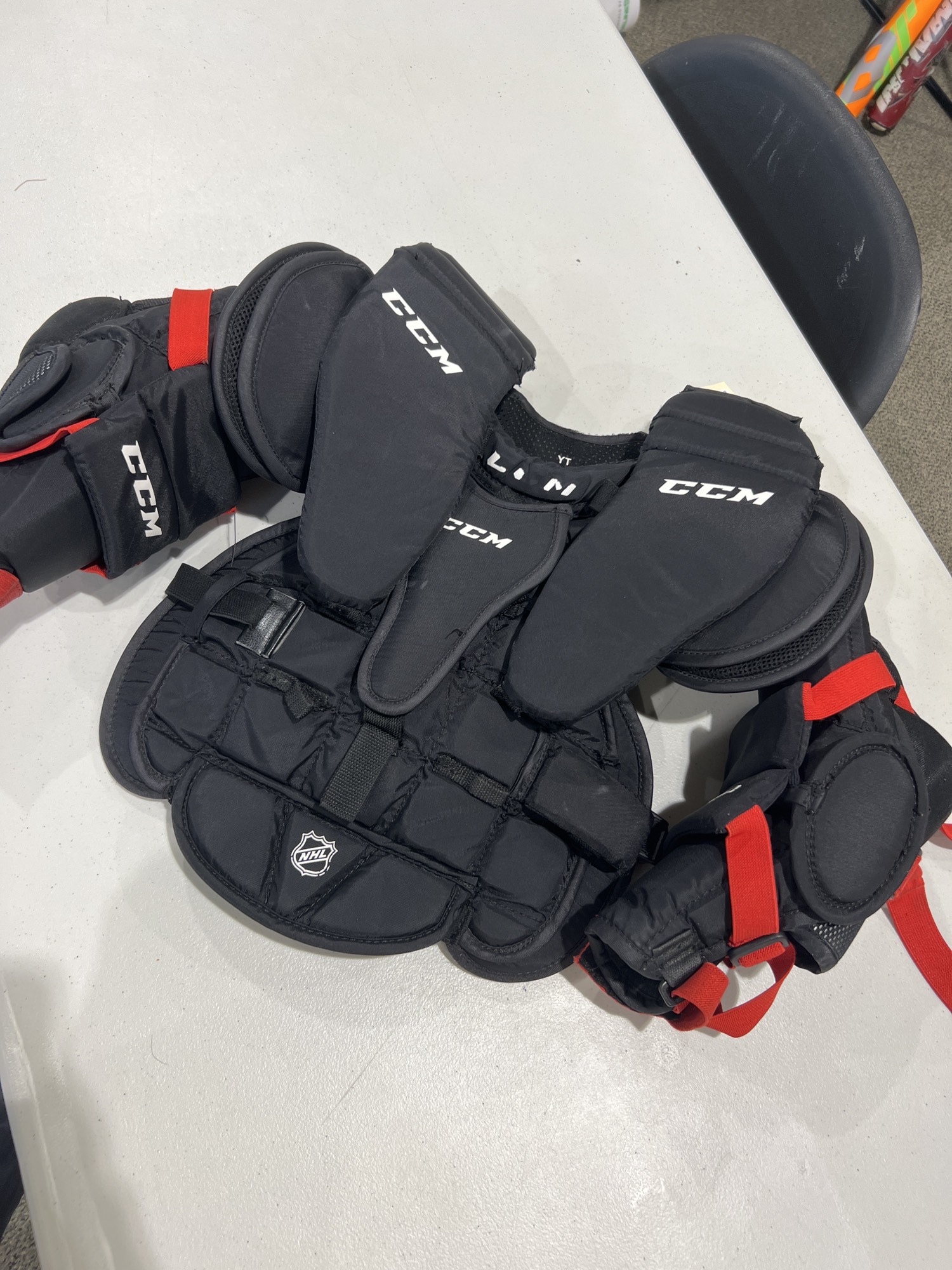 Youth Used Small CCM Goalie Chest Protector SidelineSwap