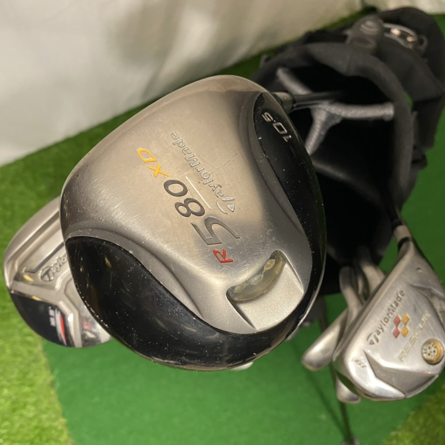 Taylormade RAC OS Golf Club Complete Set With Topflite Gamer Stand Bag