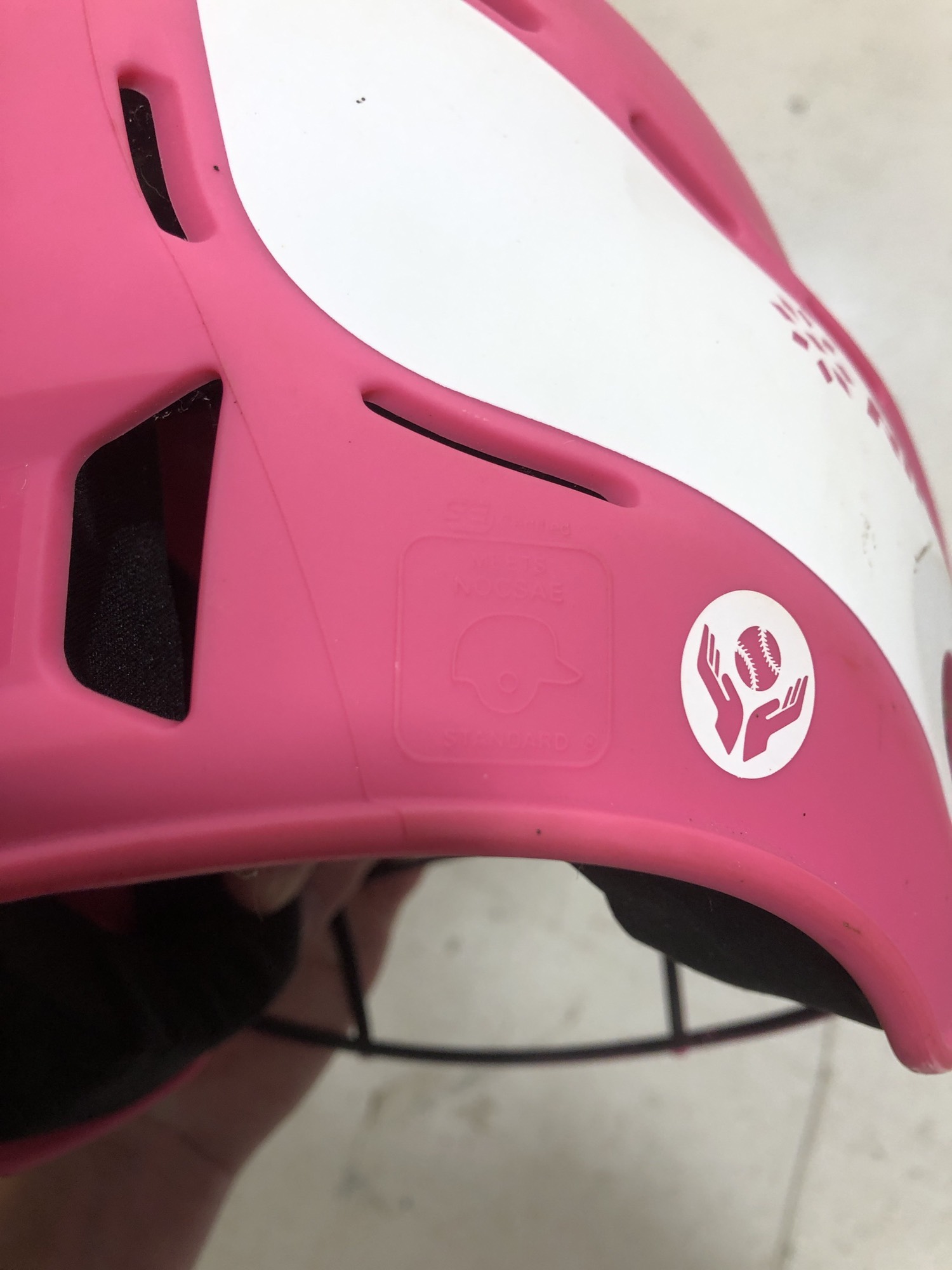 Used Rip It Softball Batting Helmet with Cage (6 6 7/8) SidelineSwap