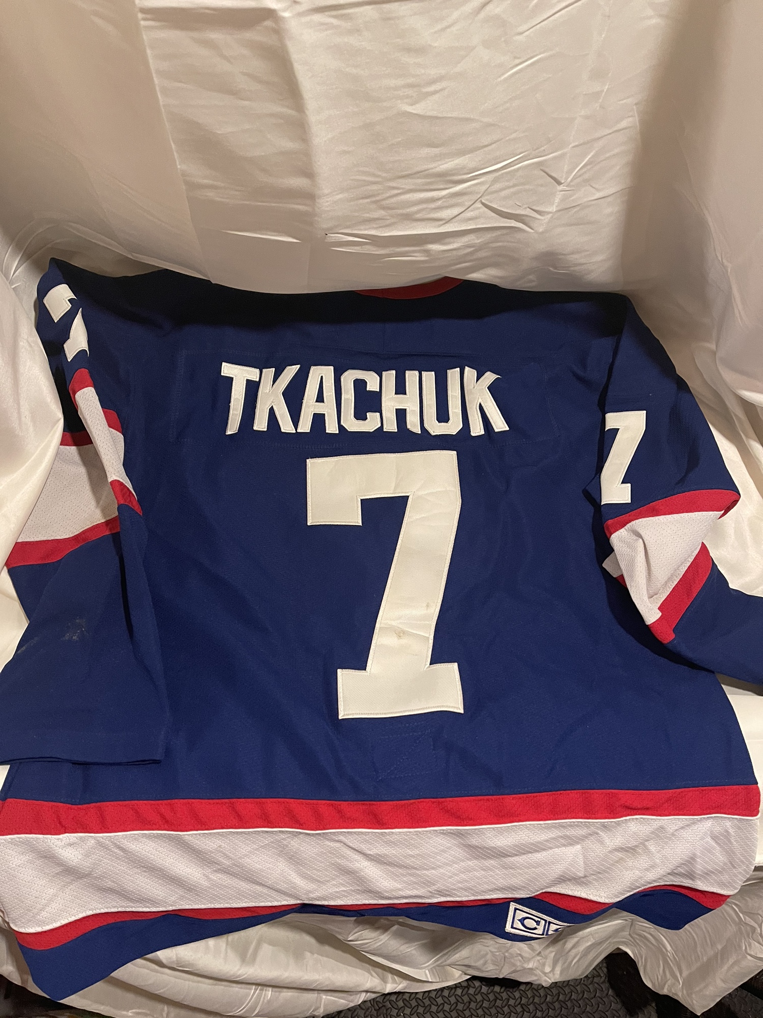 Vintage Winnipeg Jets Used Size 50 CCM Jersey SidelineSwap