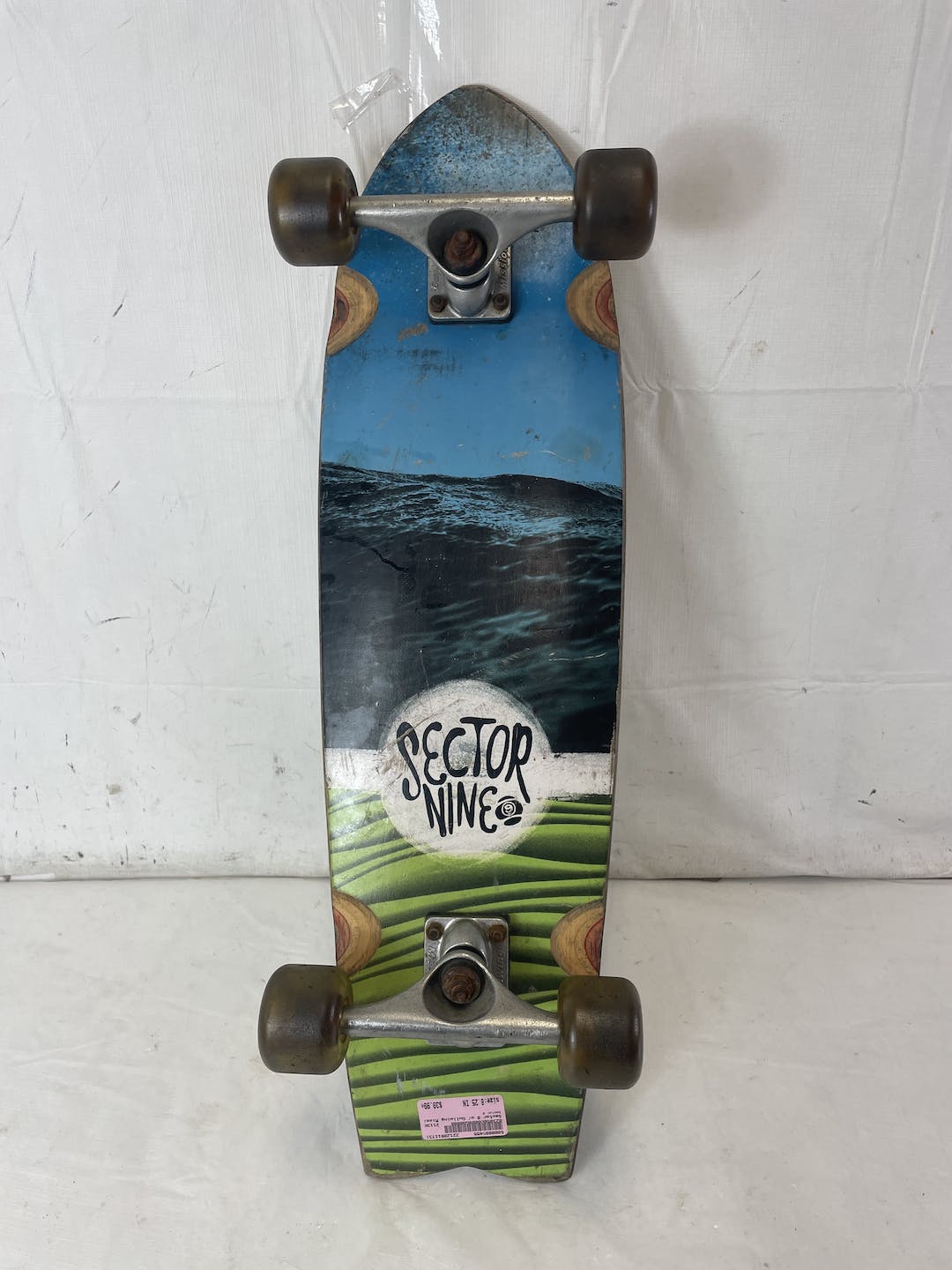 Used Sector 9 Fishtail 8 1 4" X 29" Complete Skateboard W Gullwing Mission 1 Trucks SidelineSwap