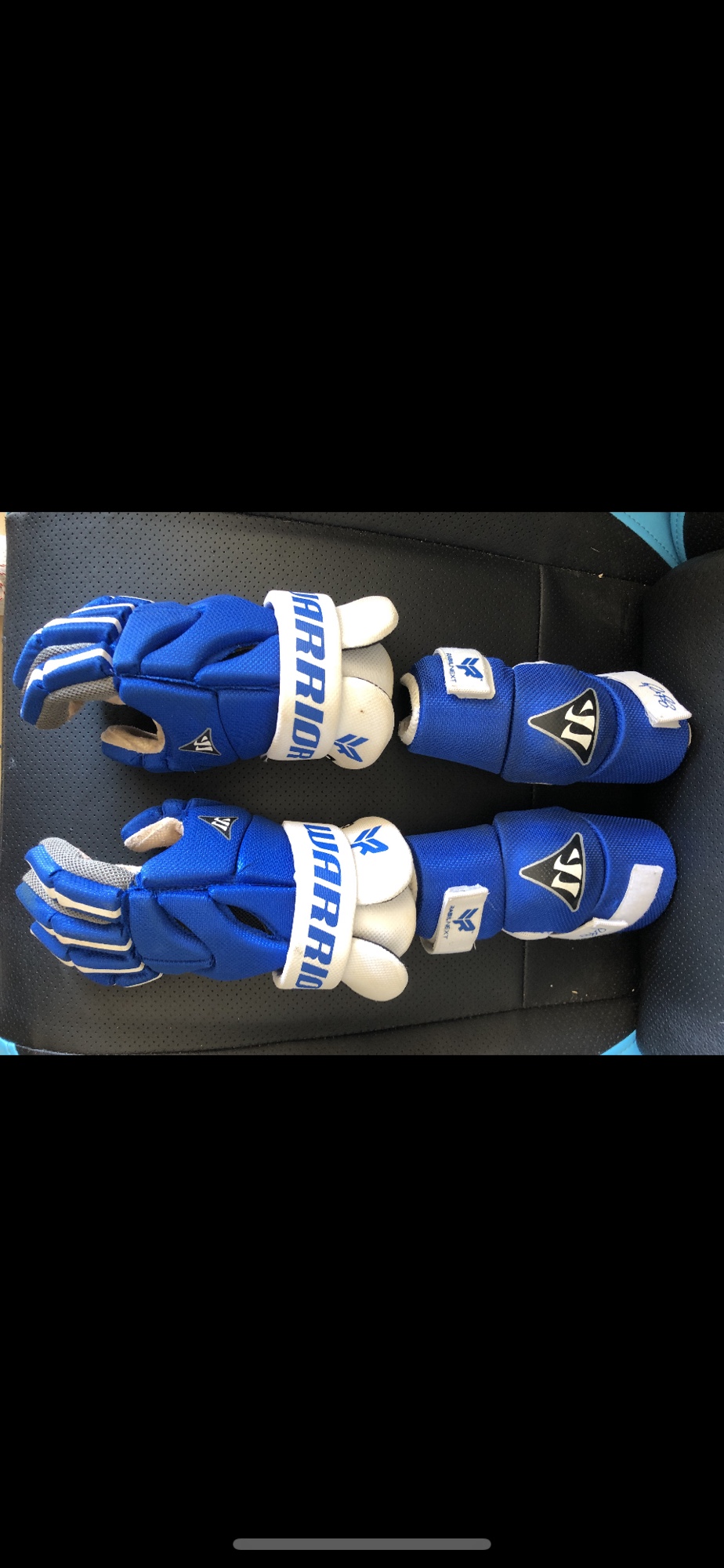 Warrior youth lacrosse gloves and elbow pads SidelineSwap