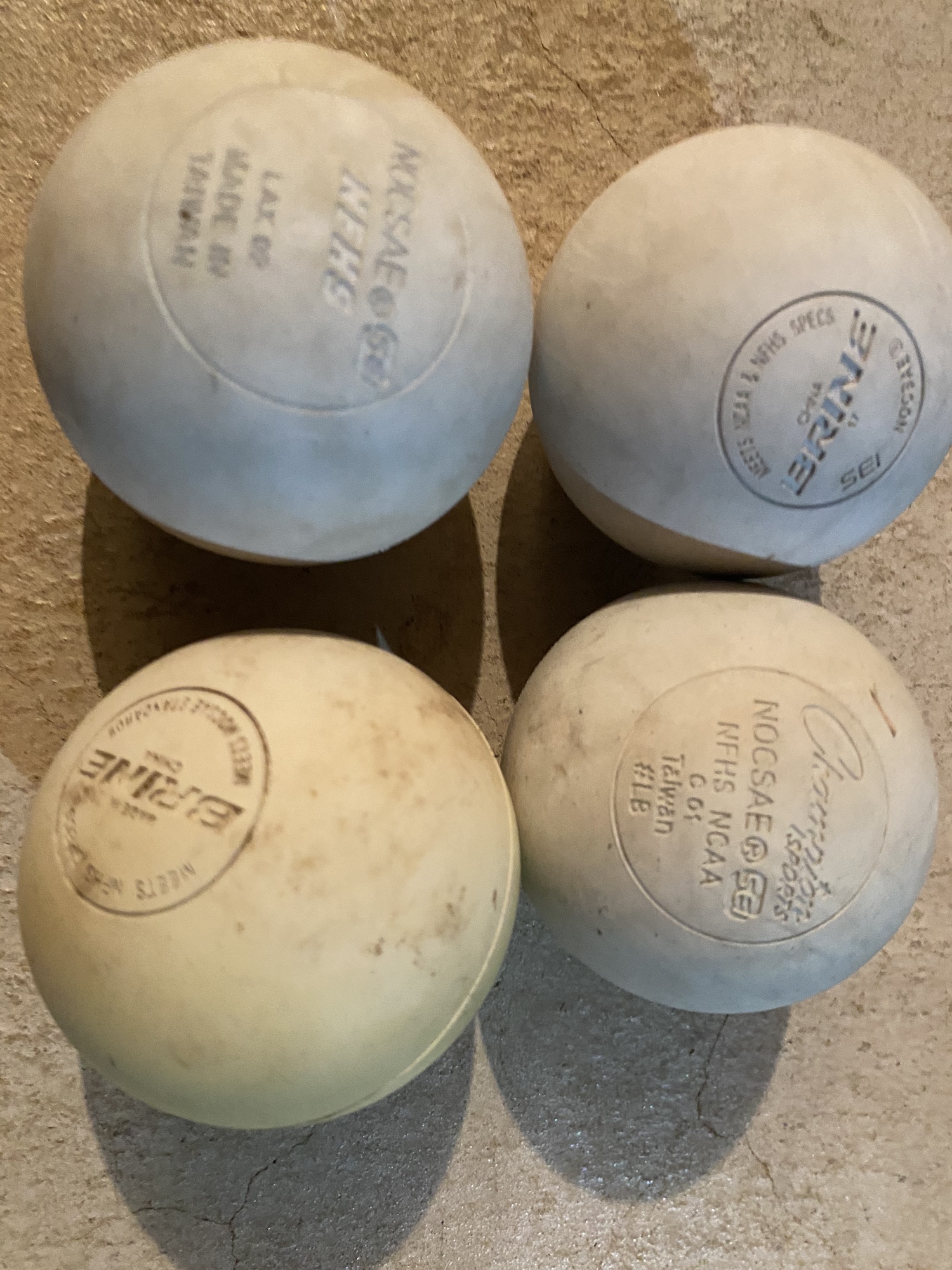 Lacrosse Balls Lacrosse 4 Used Lax SidelineSwap