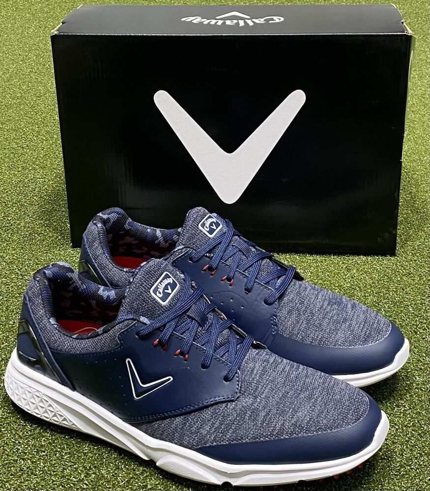 Callaway Coronado V2 SL Waterproof Golf Shoes Navy Size 11 Wide (2E